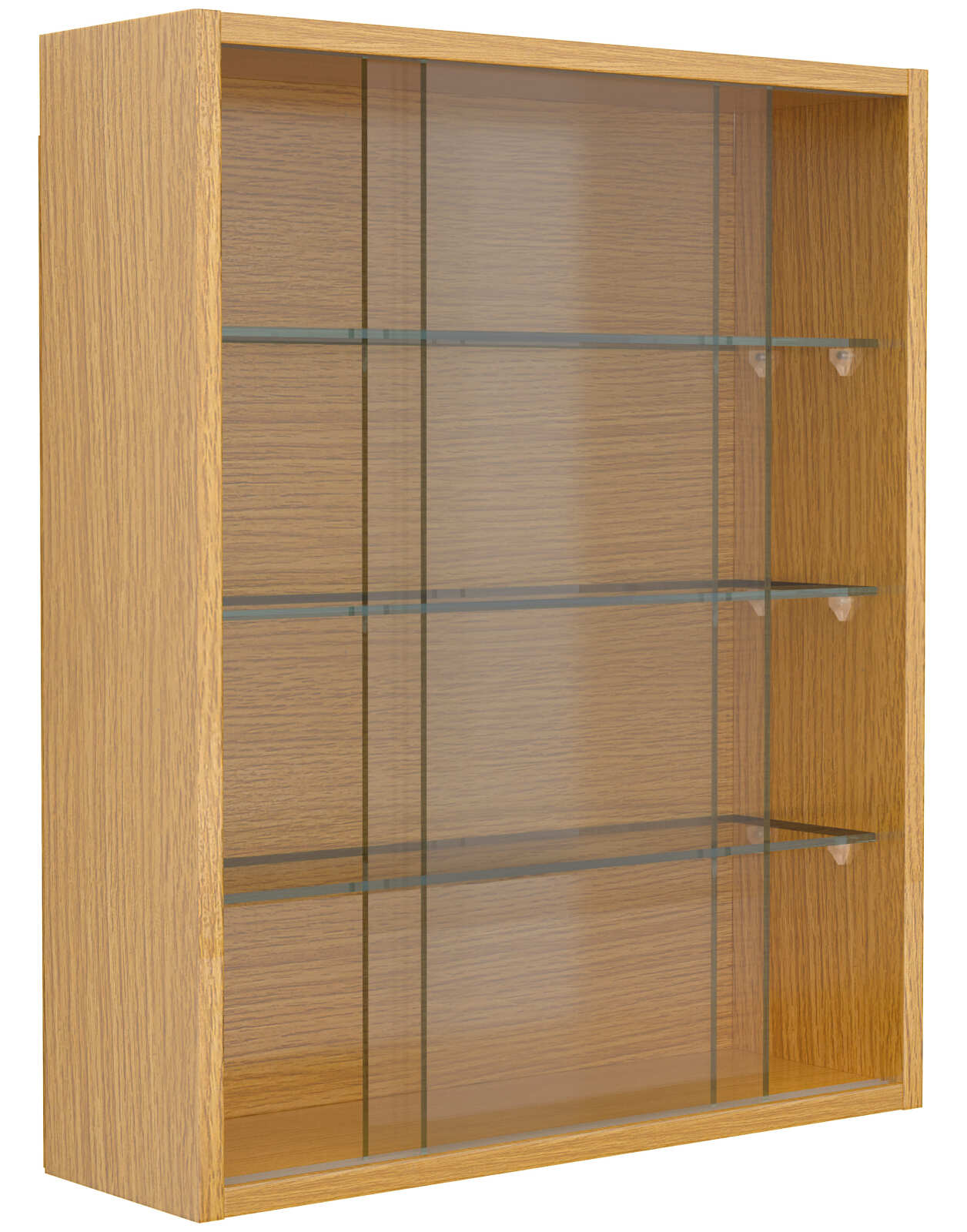 Wandvitrine DRIVALO M - Honig Eiche - 50x60 cm