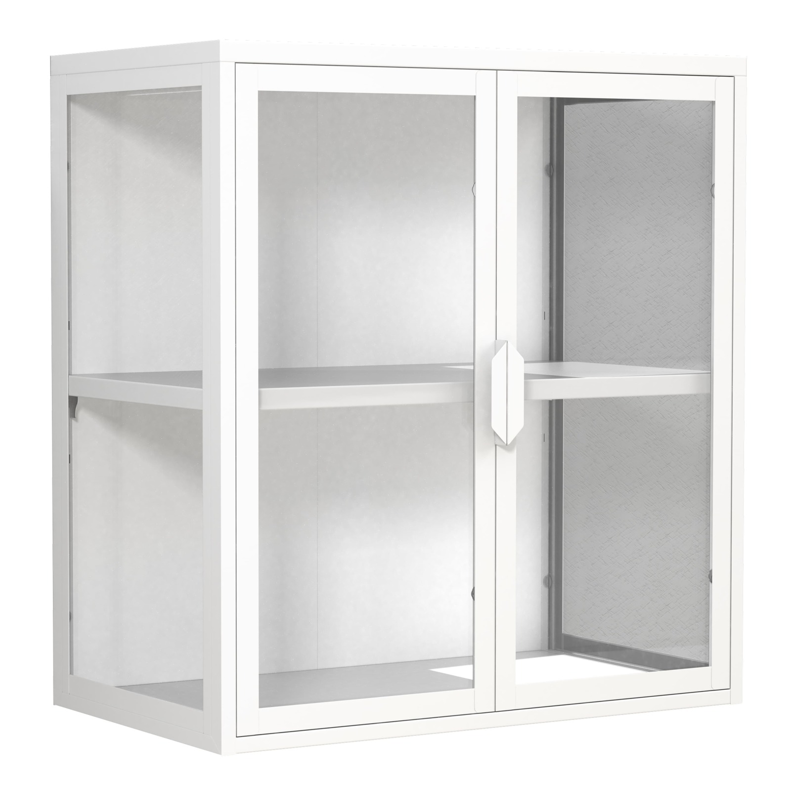 Wandvitrine FLOKAS S - weiß - 60x65 cm