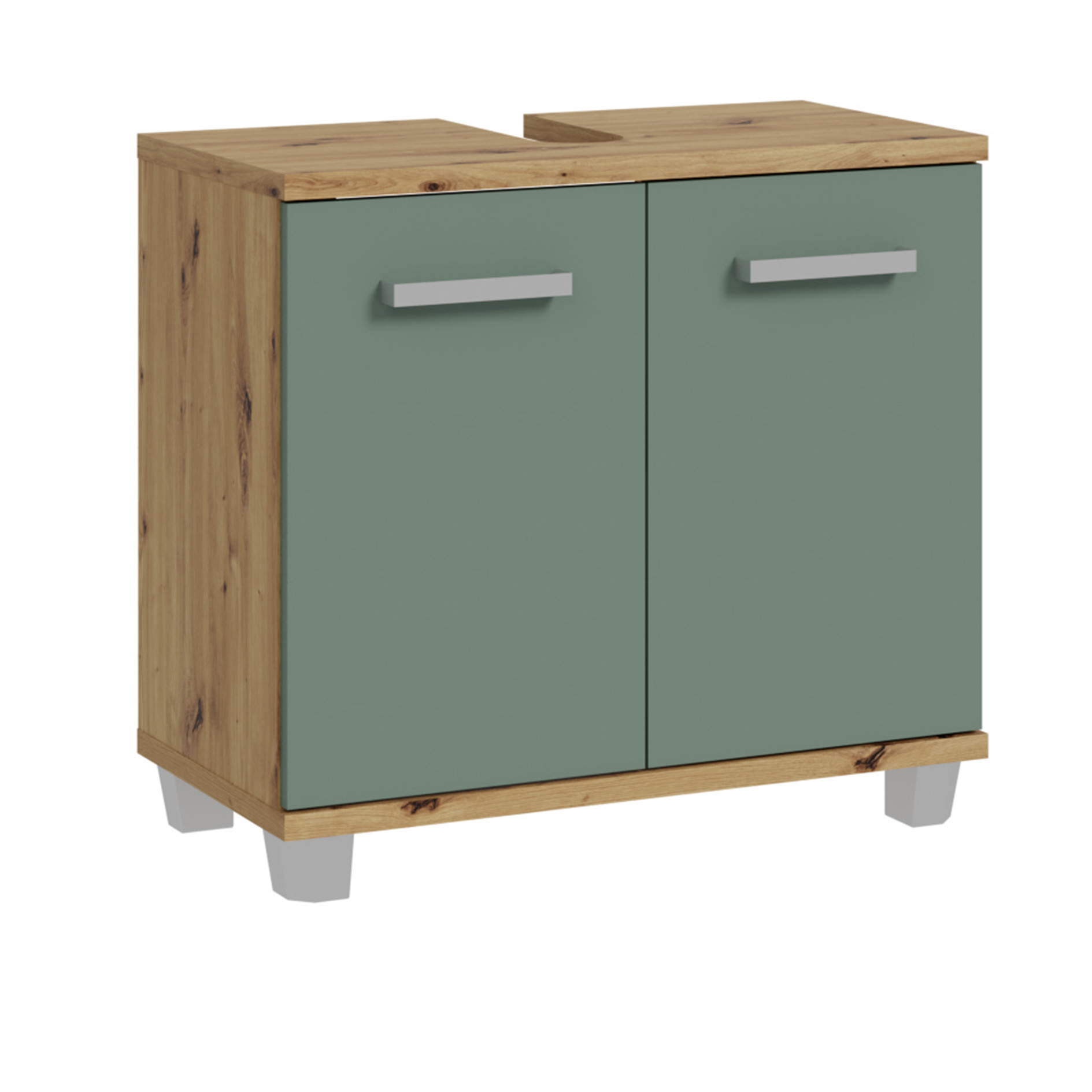 Waschbeckenunterschrank - Artisan Eiche - salbei - 69 cm