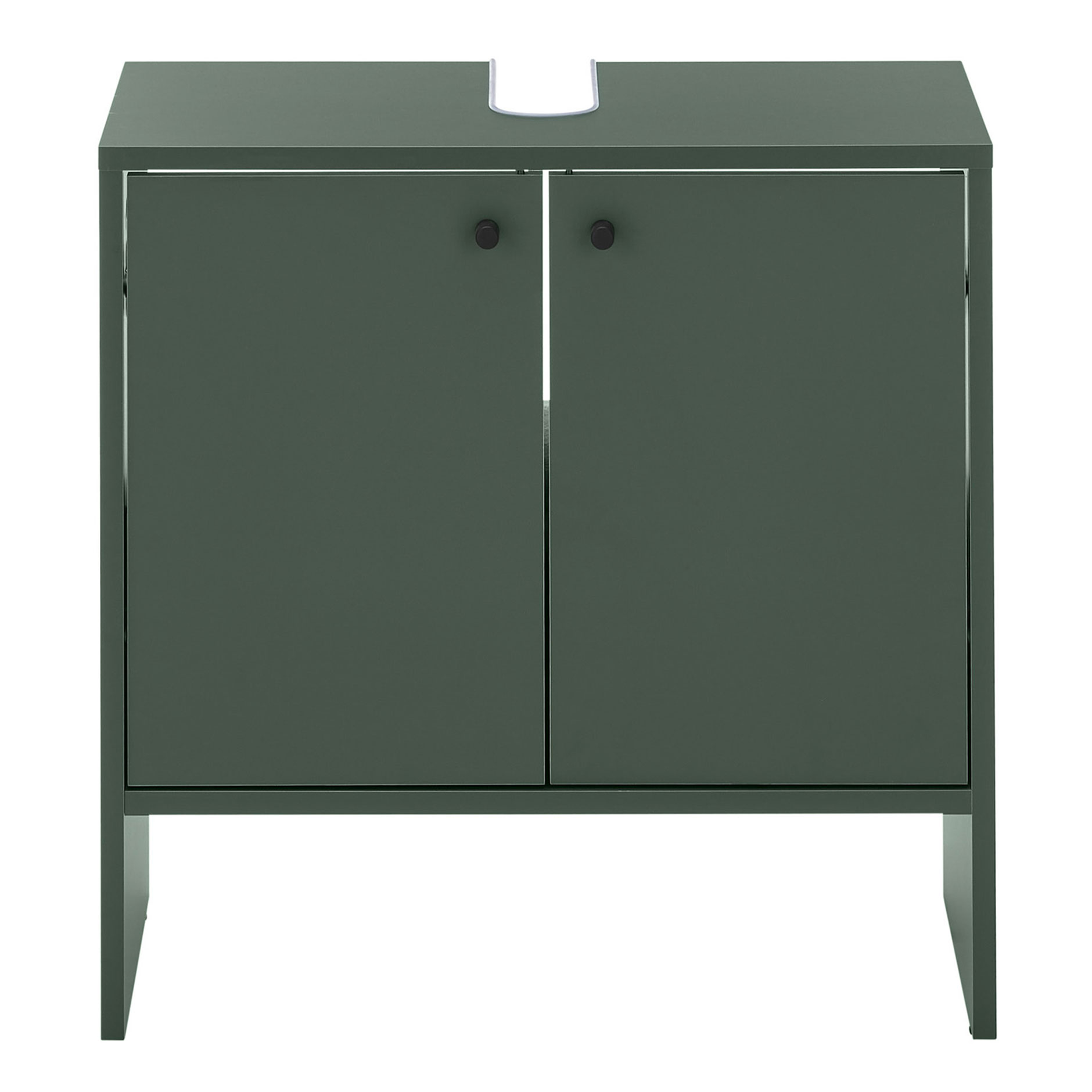 Waschbeckenunterschrank - olive - 60 cm breit