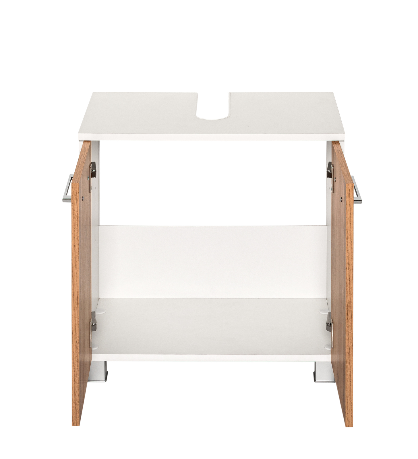 Waschbeckenunterschrank PARIS - Wotaneiche - weiß - 60 cm
