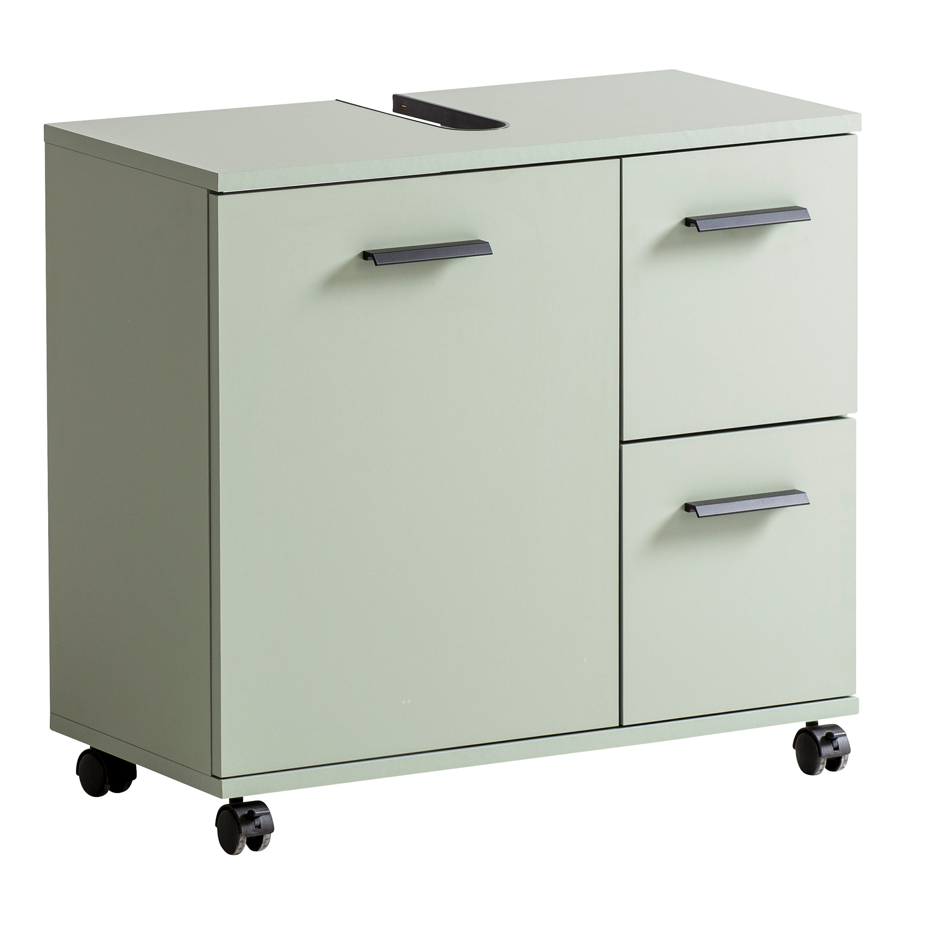 Waschbeckenunterschrank - pistazie - 2 Schubladen - 65 cm