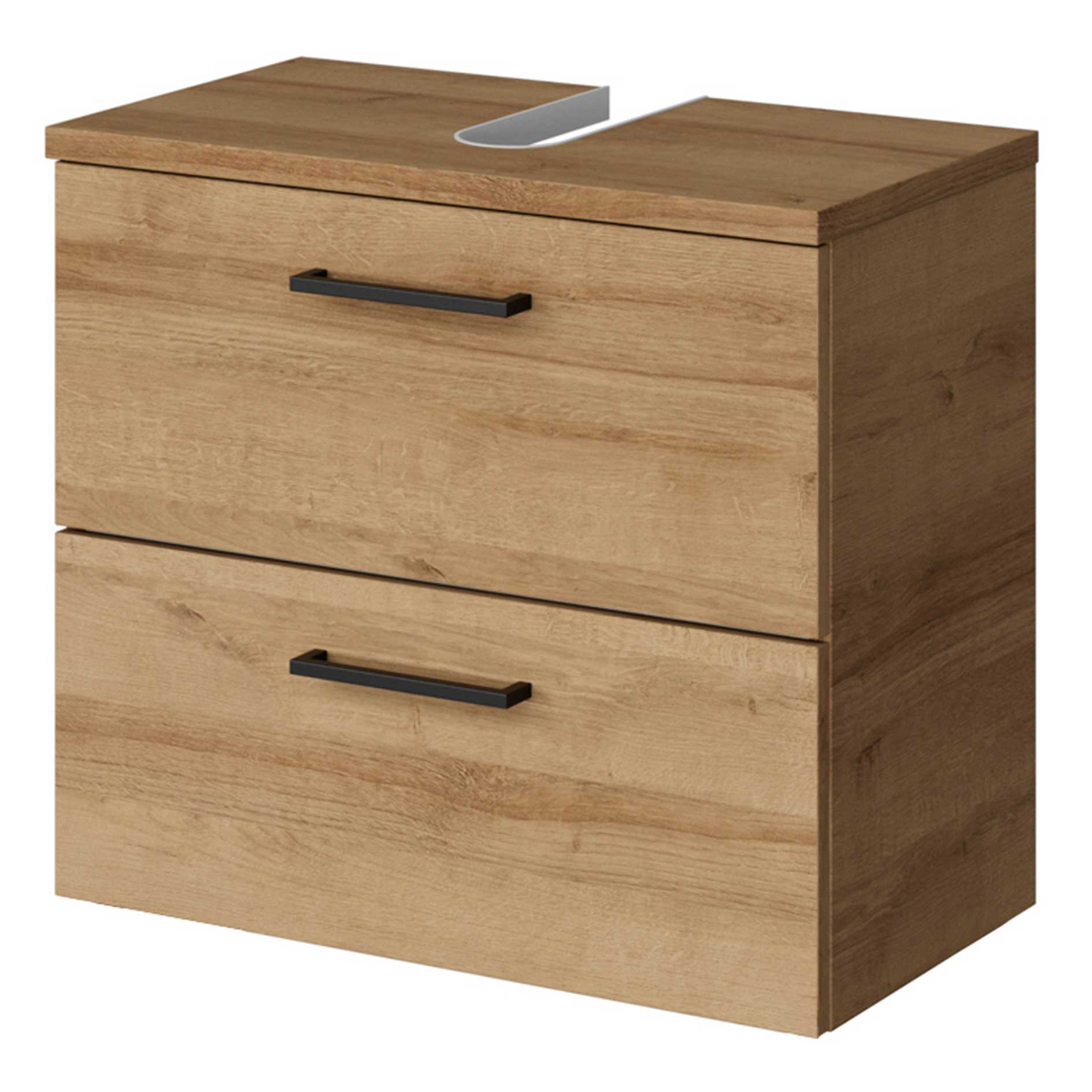 Waschbeckenunterschrank - Riviera Eiche - 2 Schubkästen - 60 cm