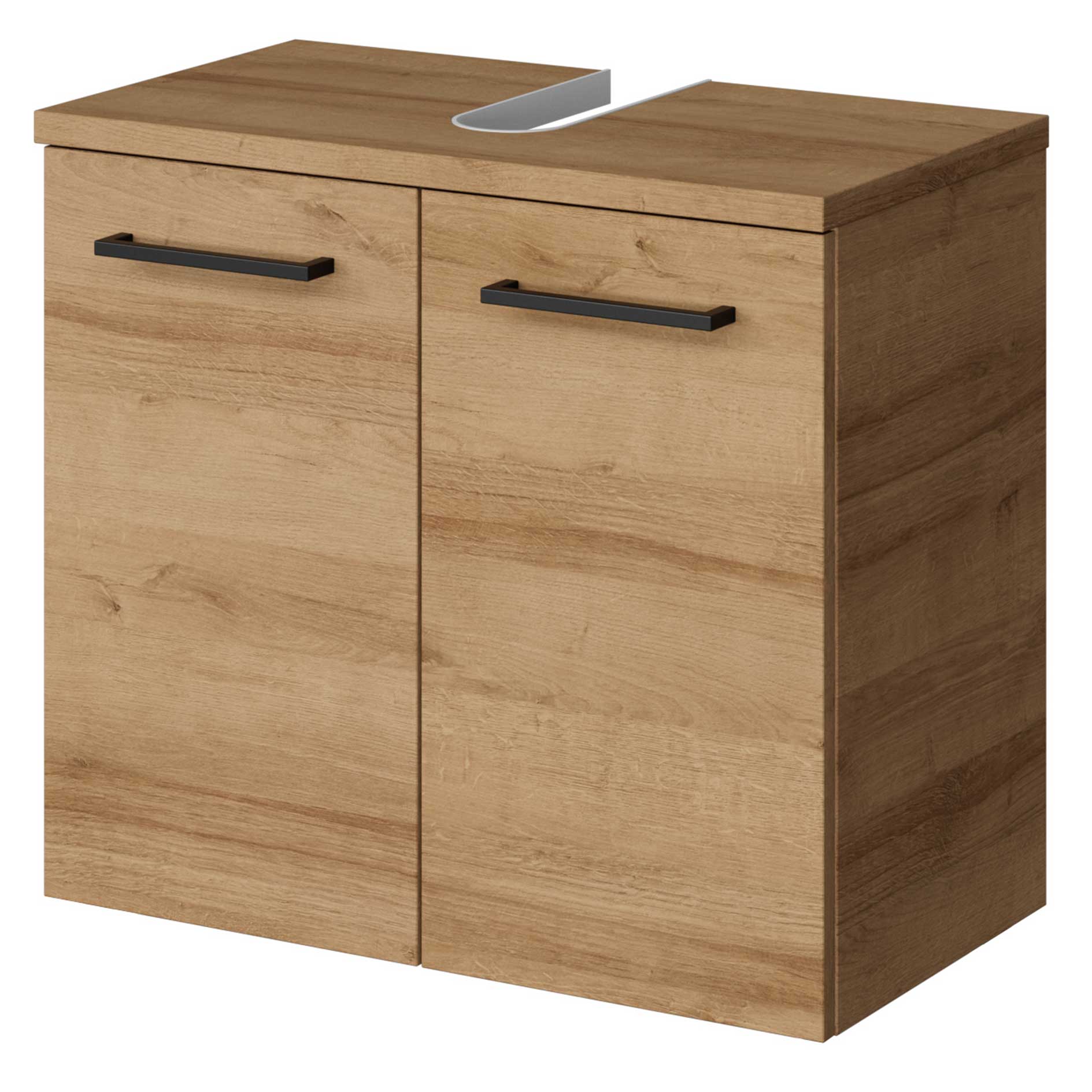 Waschbeckenunterschrank - Riviera Eiche - 2 Türen - 60 cm