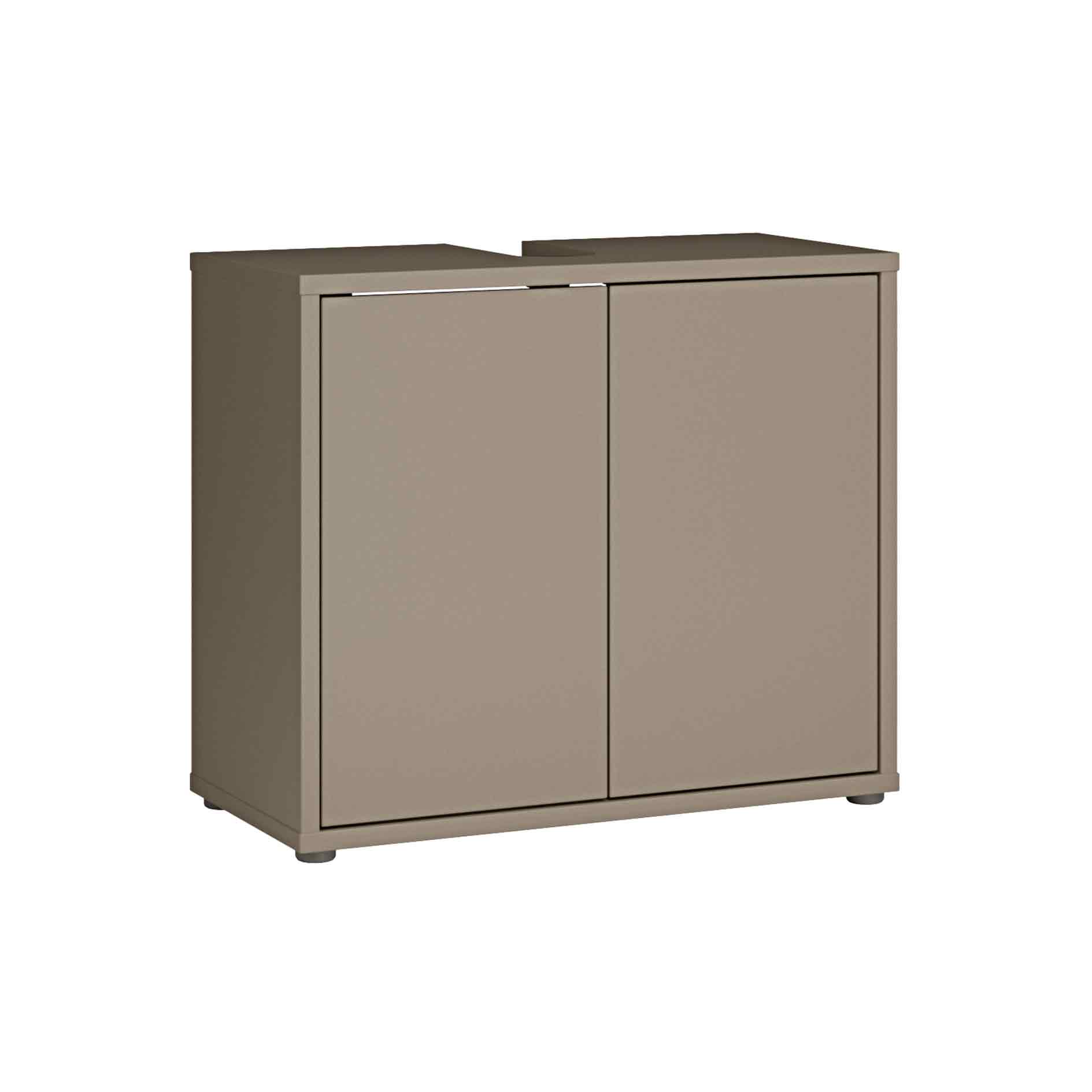Waschbeckenunterschrank - taupe - 63,9 cm breit