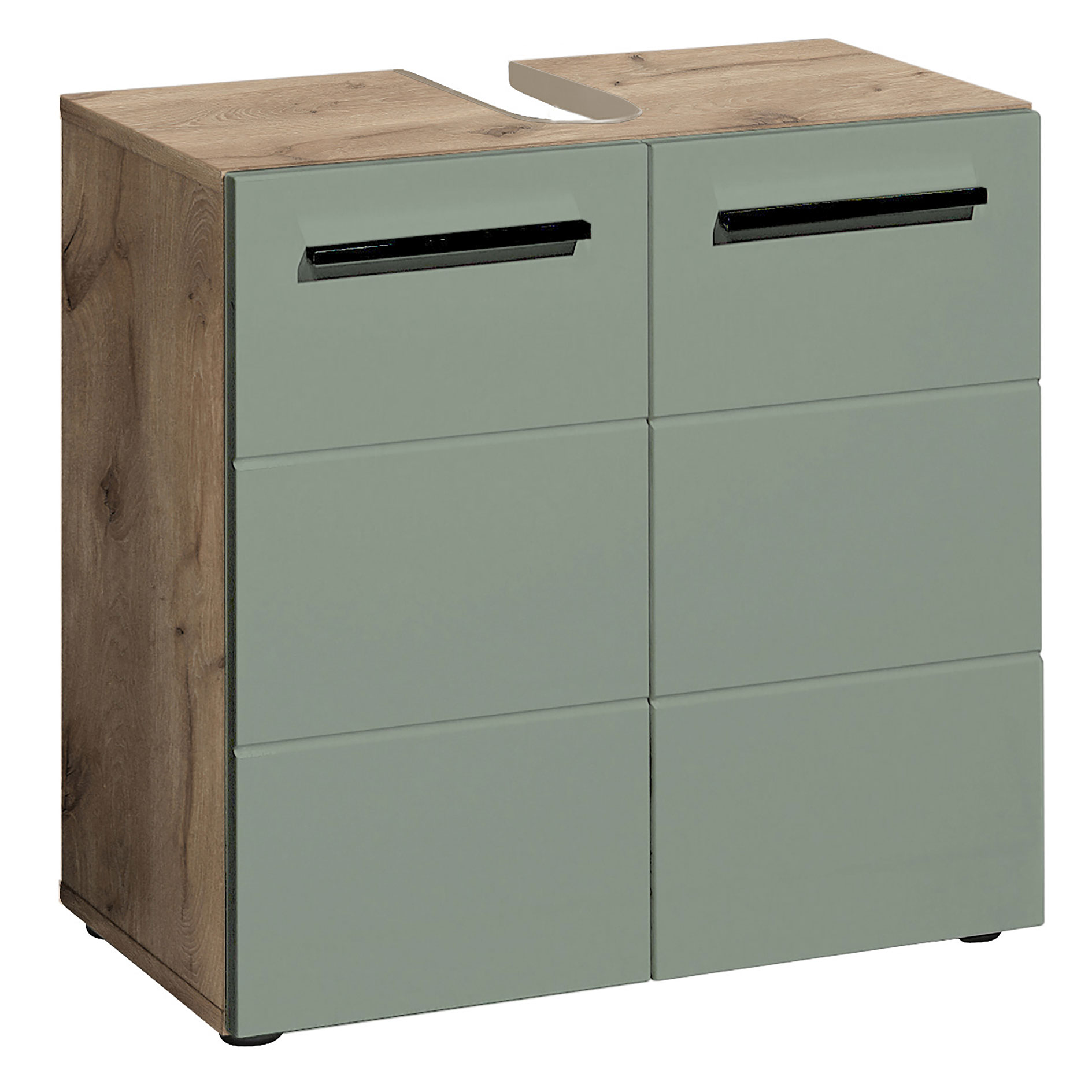 Waschbeckenunterschrank - Viking Oak - grün - 60 cm