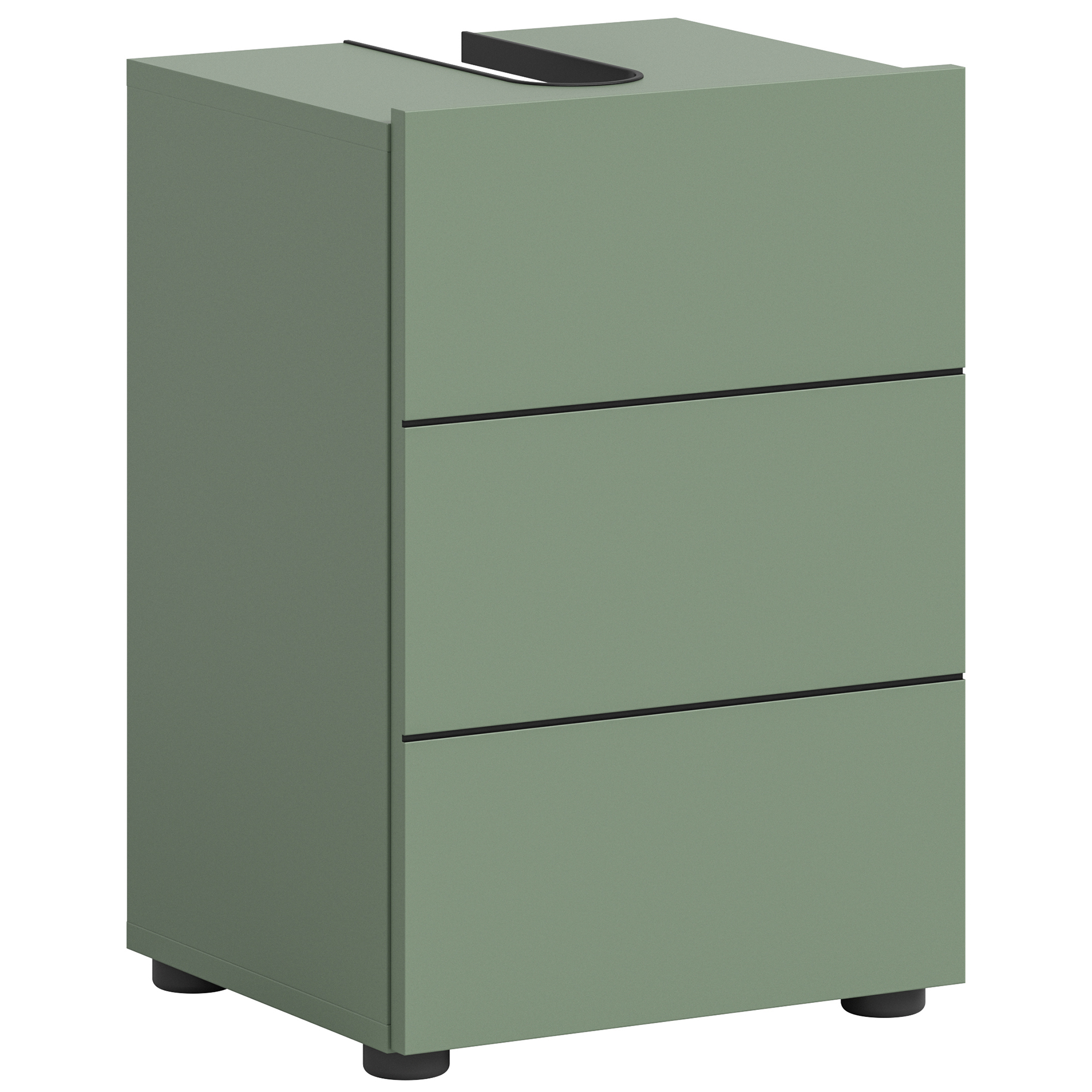 Waschbeckenunterschrank VIRA - Smoke Green - 38 cm