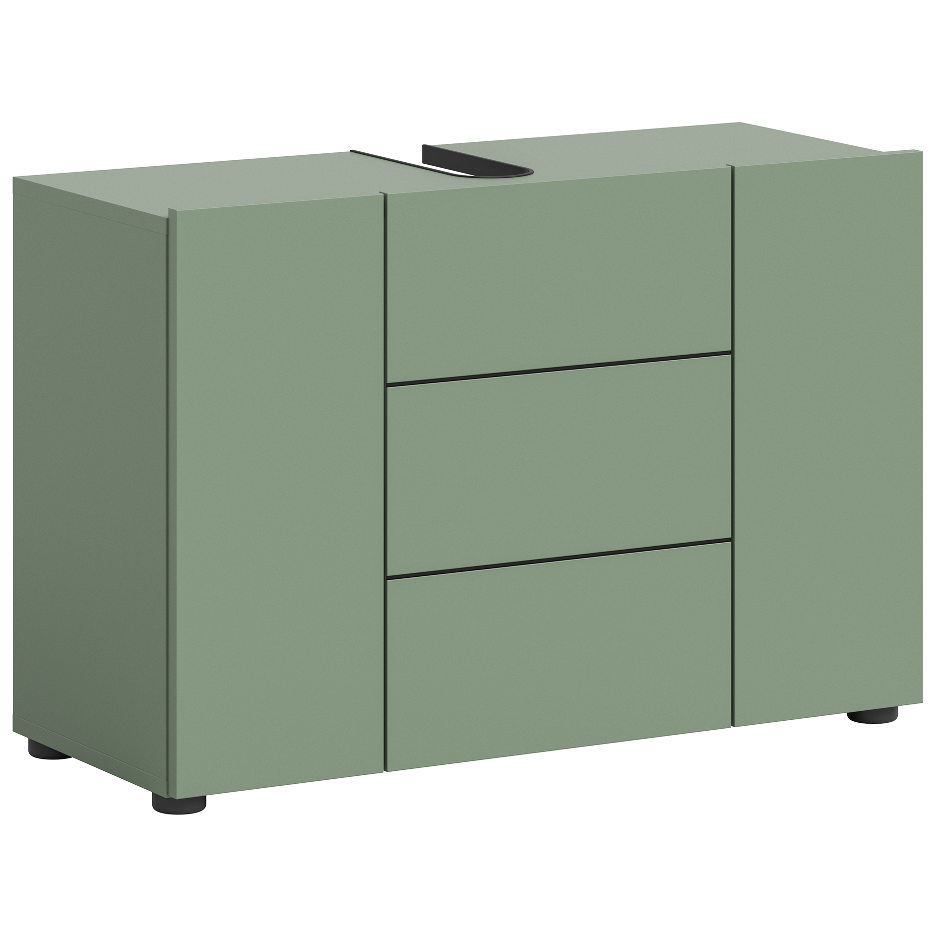 Waschbeckenunterschrank VIRA - Smoke Green - 82 cm