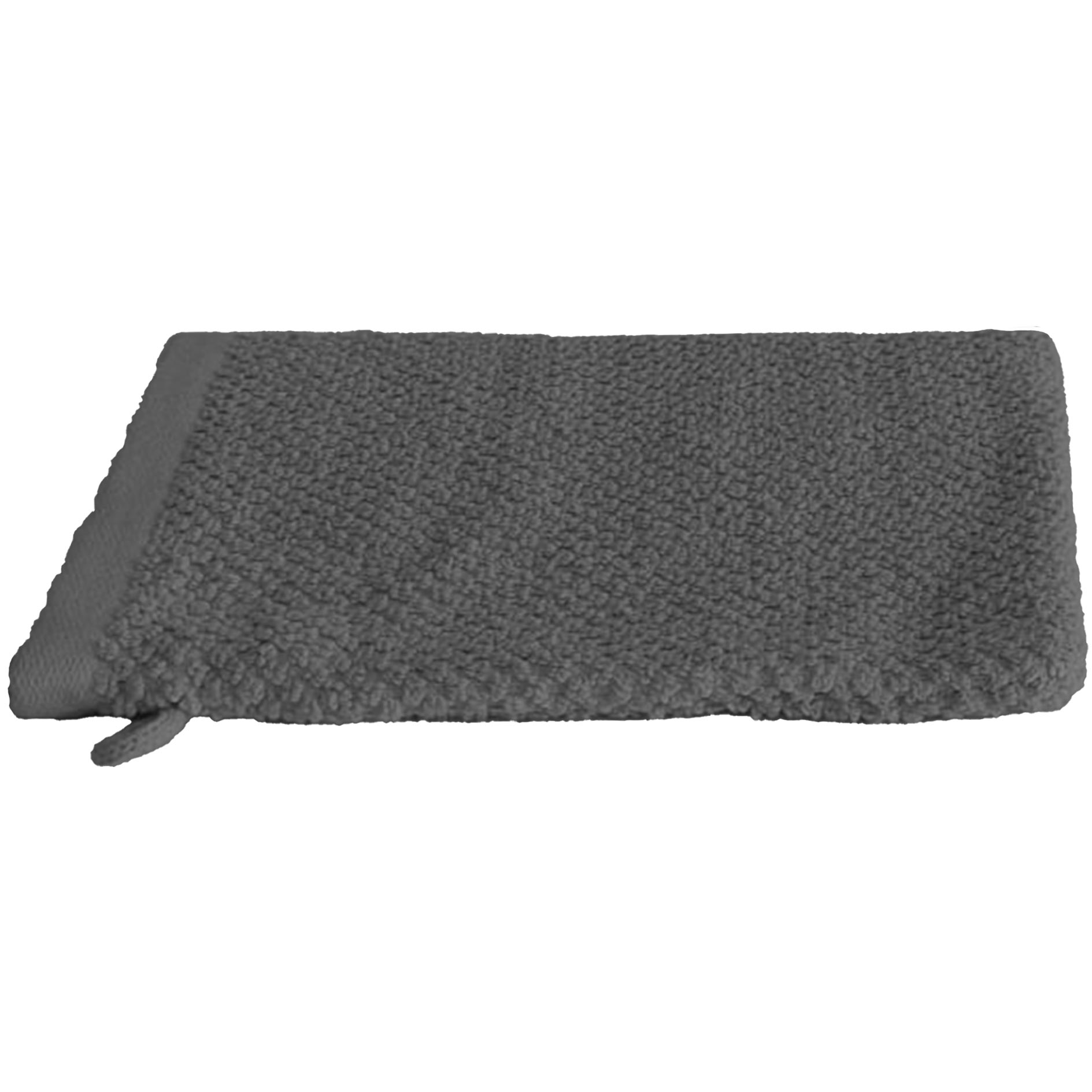 Waschhandschuh - grau - Baumwolle - 16x21 cm