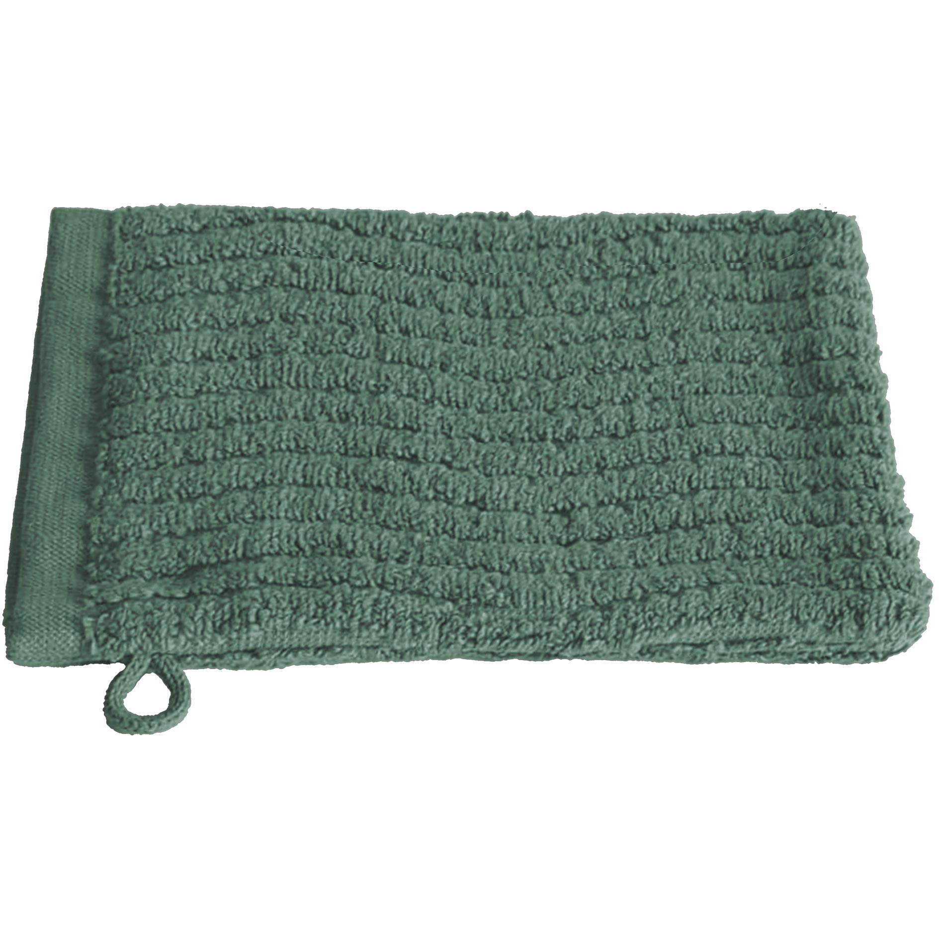 Waschhandschuh - grün - Baumwolle - 16x21 cm
