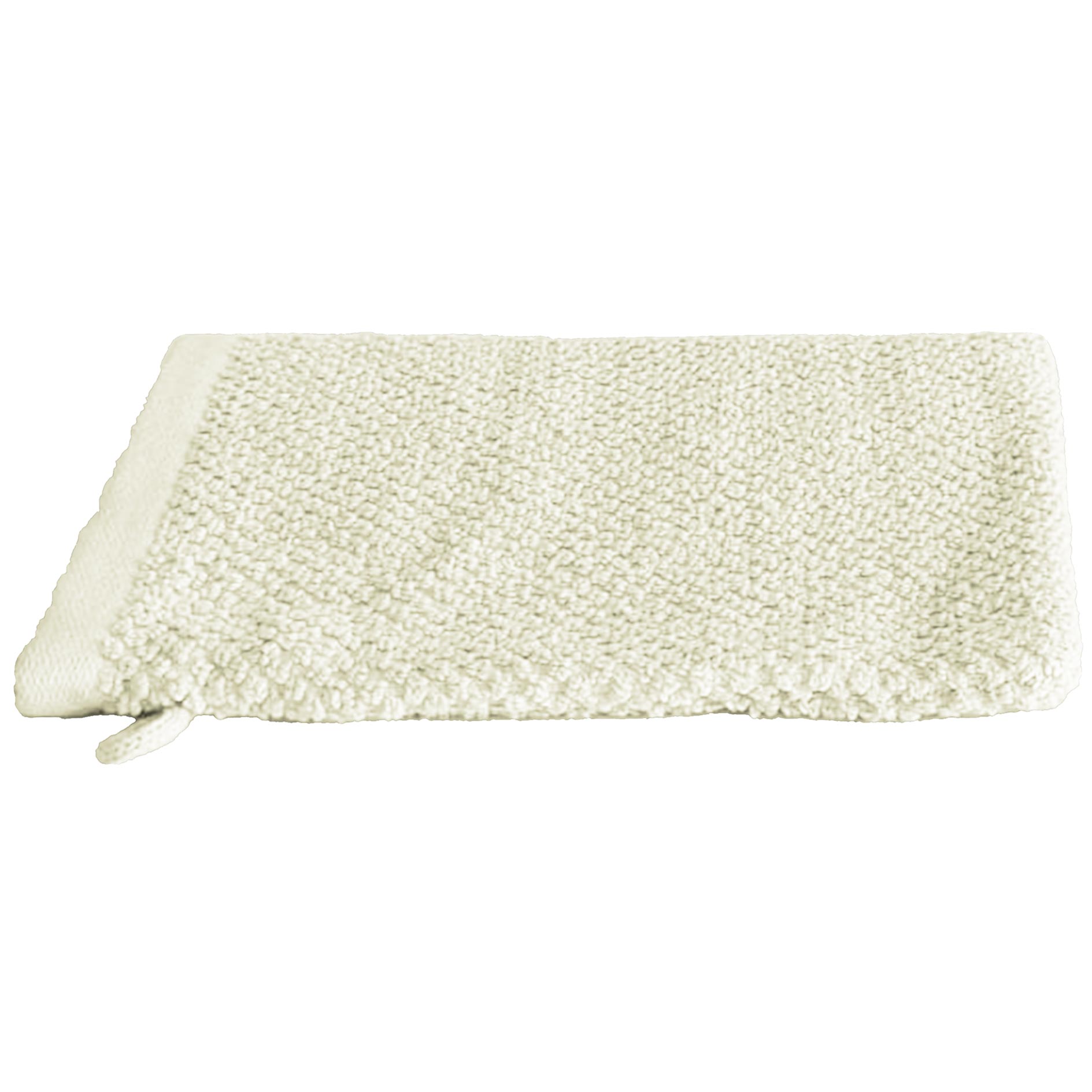 Waschhandschuh - weiß - Baumwolle - 16x21 cm