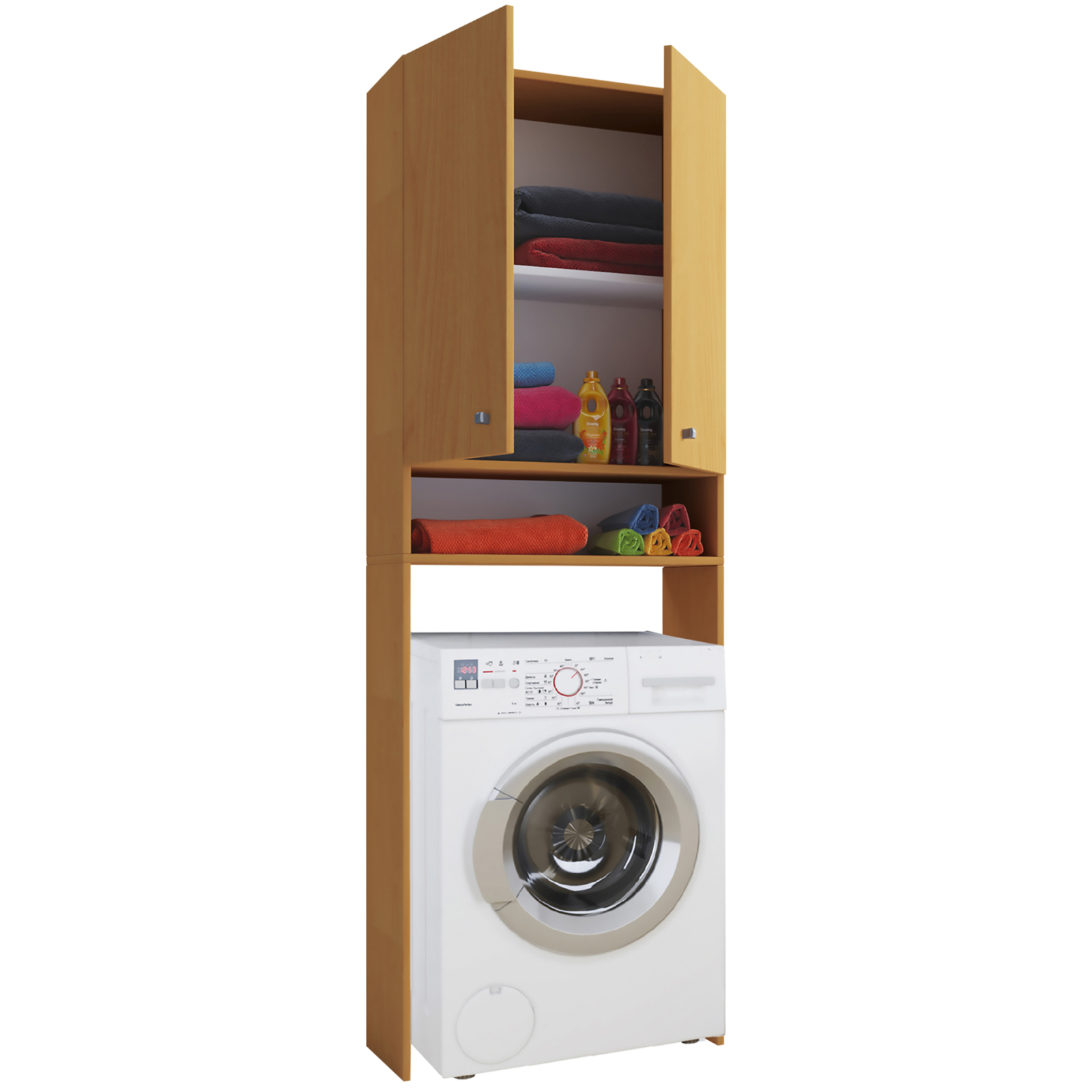 Waschmaschinenschrank LONA - Buche - 64,2 cm breit
