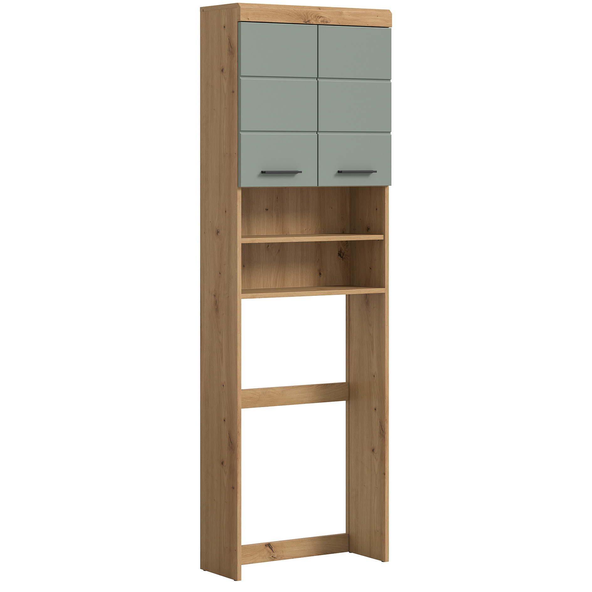 Waschmaschinenüberbau SCOUT - Salbei - Artisan Eiche - 63 cm