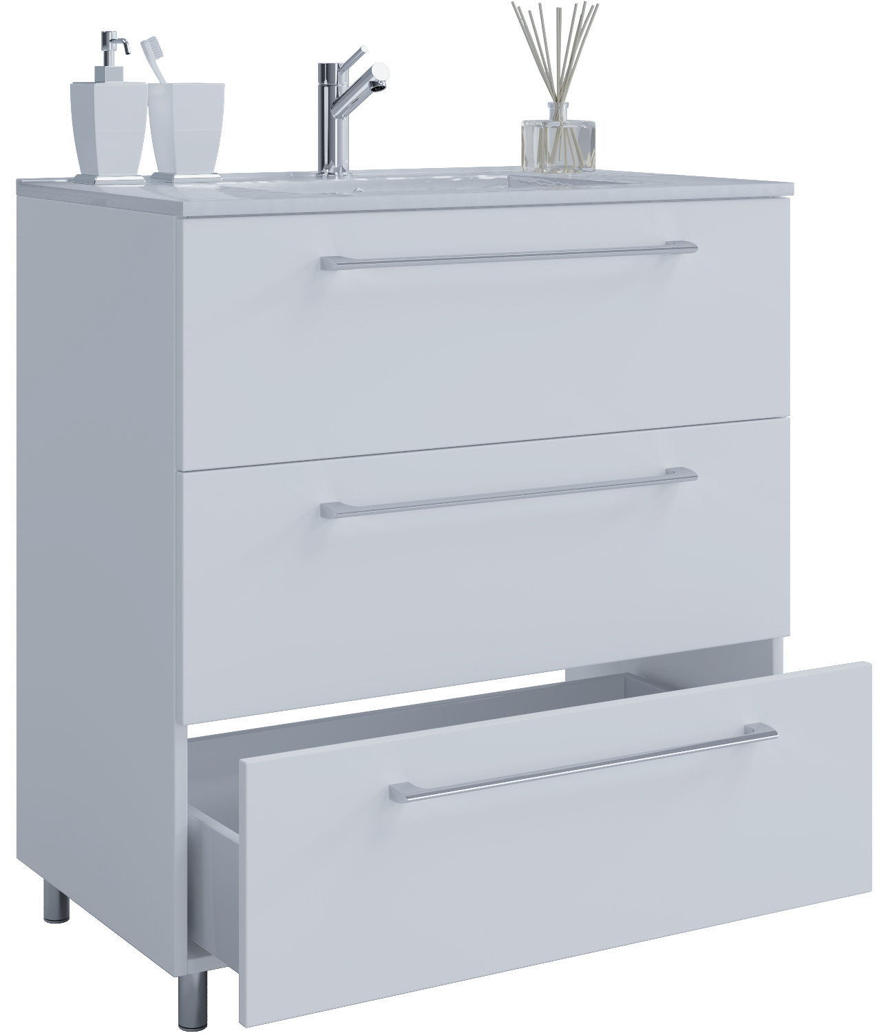 Waschtisch BADINO 3 - weiß - 60 cm