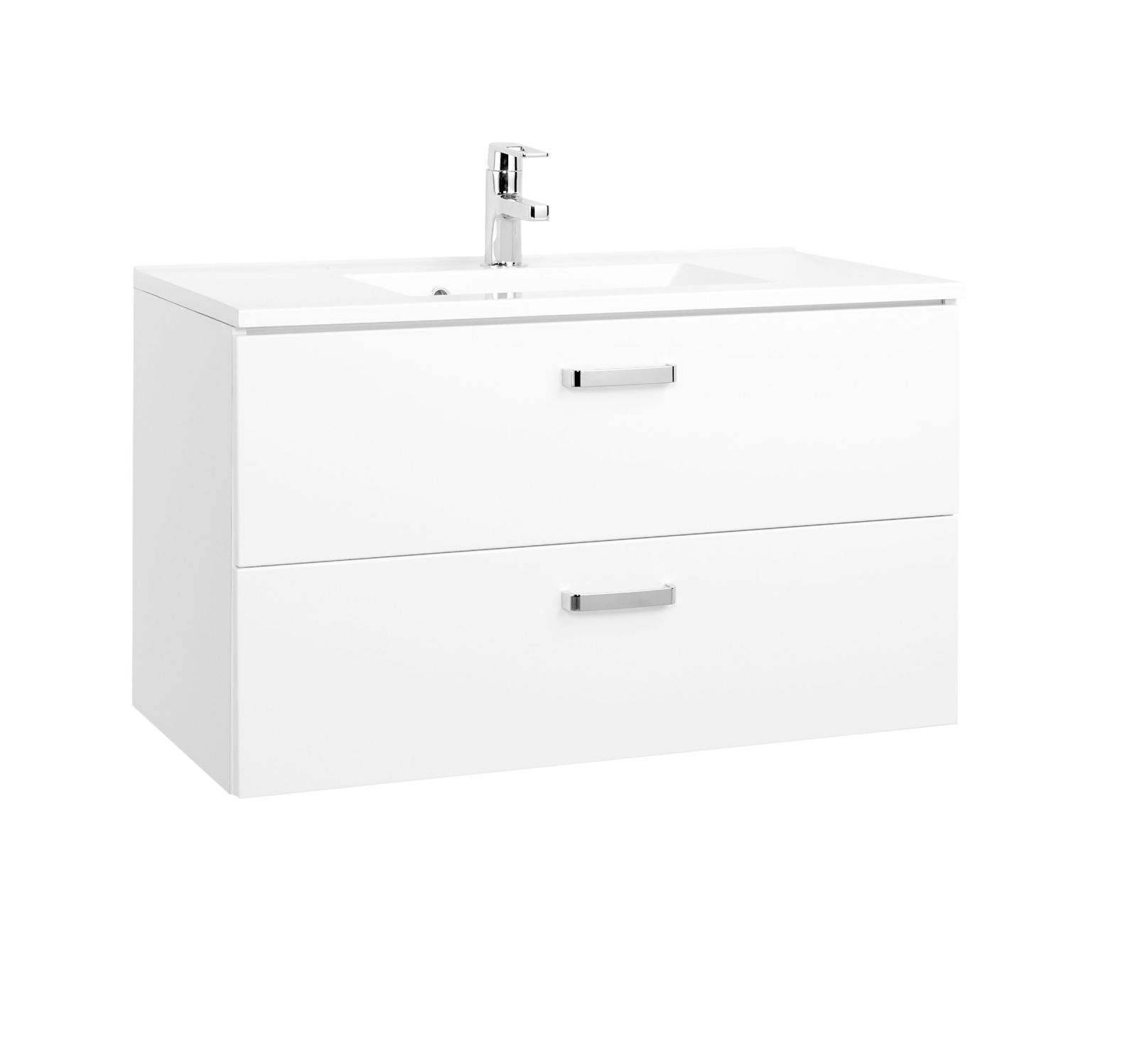 Waschtisch BOLOGNA - weiß Hochglanz - 90 cm