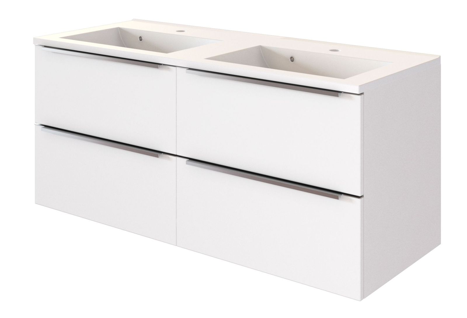 Waschtisch GARDA - weiß matt - weiß - 120 cm