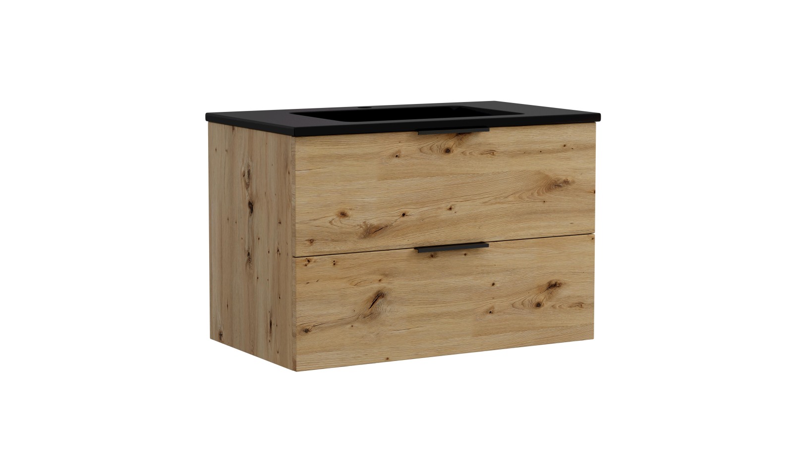 Waschtisch SEVILLA - Artisan Eiche - 2 Auszüge - 80 cm