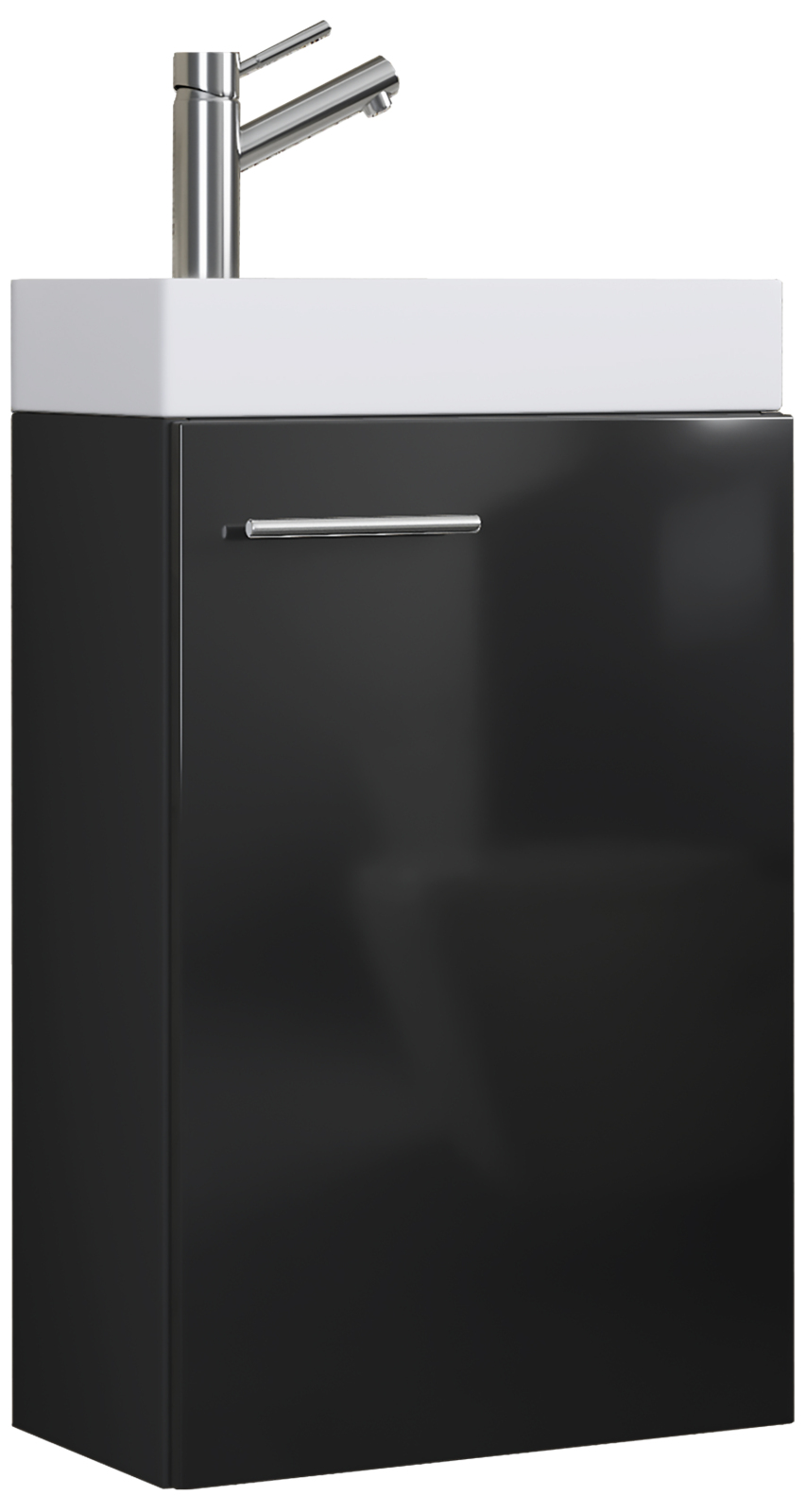 Waschtisch SLITO - schwarz-weiß - 41 cm