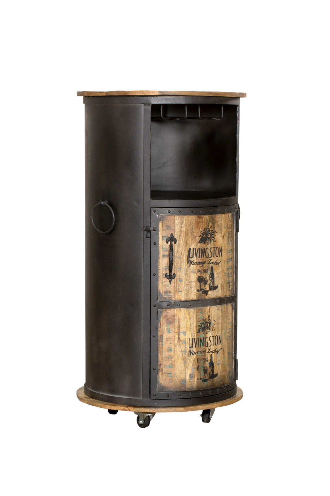 Weinbar LUNI - braun-schwarz - 115 cm