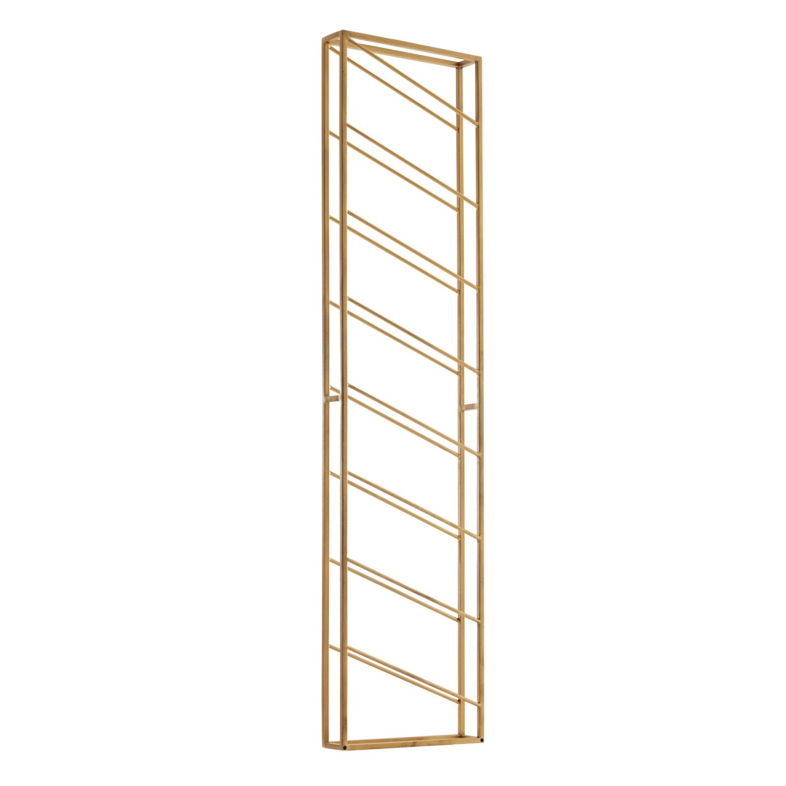 Weinregal - gold - 8 Fächer - 36x150 cm