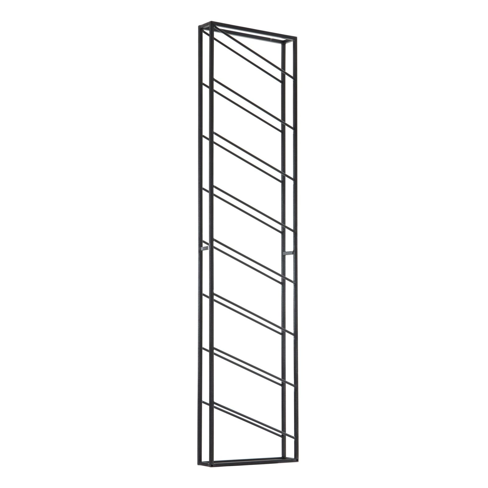 Weinregal - schwarz - 8 Fächer - 150 cm hoch