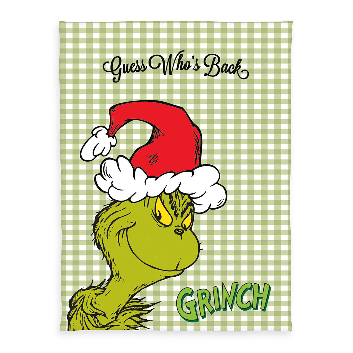 Wellsoft-Decke GRINCH - bunt - 150x200 cm