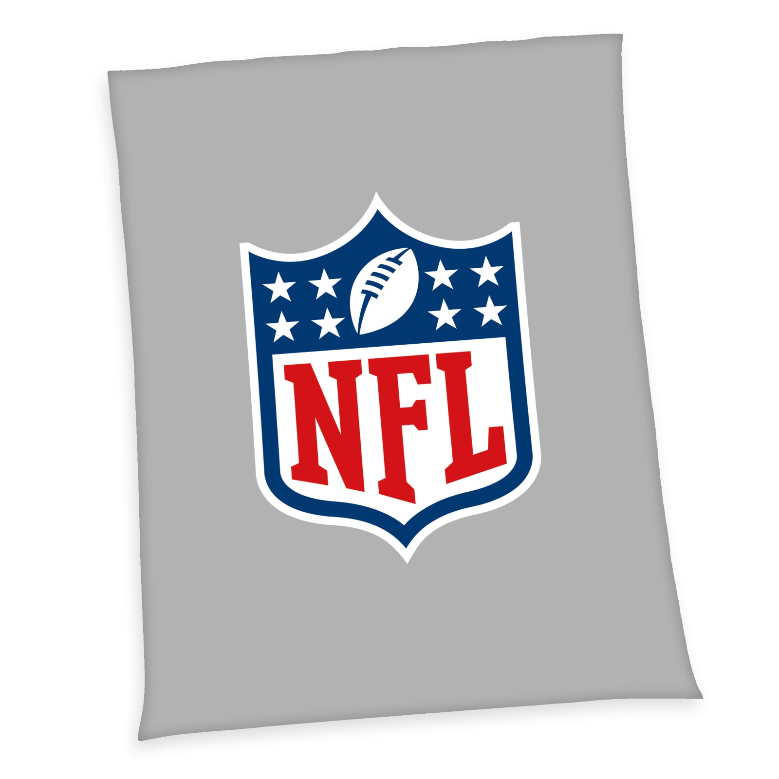Wellsoft-Flauschdecke NFL - grau - 150x200 cm