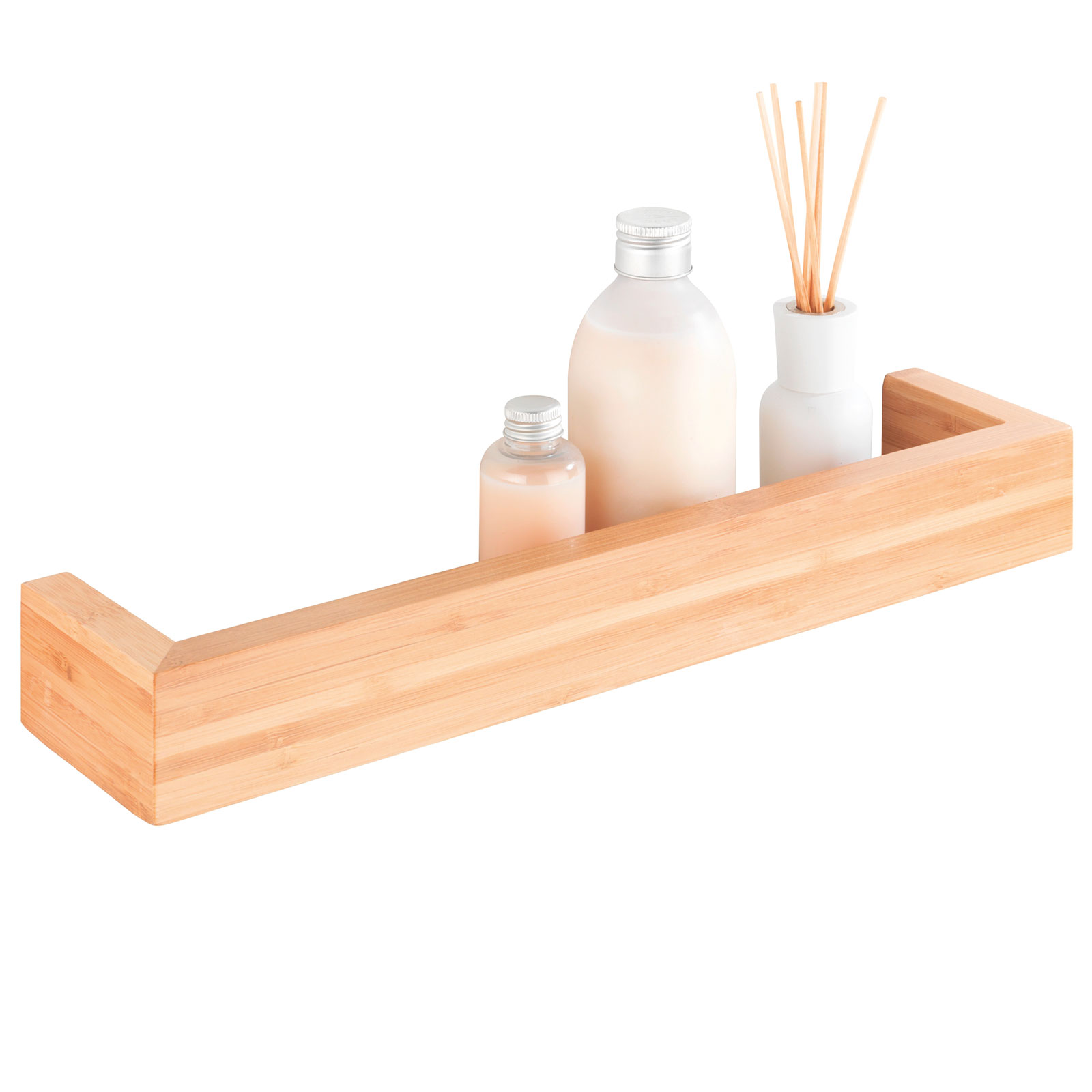 Organizer In Bambù Per Bagno - 3 Scomparti Con Coperchio Serie Terra - Foto 5