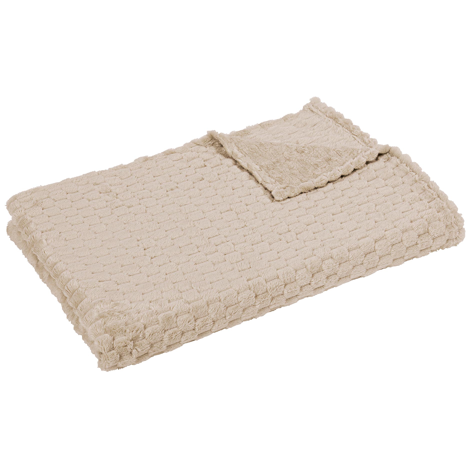 Wohndecke - beige - 130x170 cm