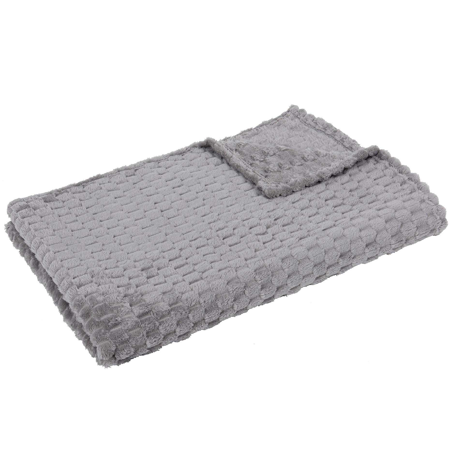 Wohndecke - silber - 130x170 cm