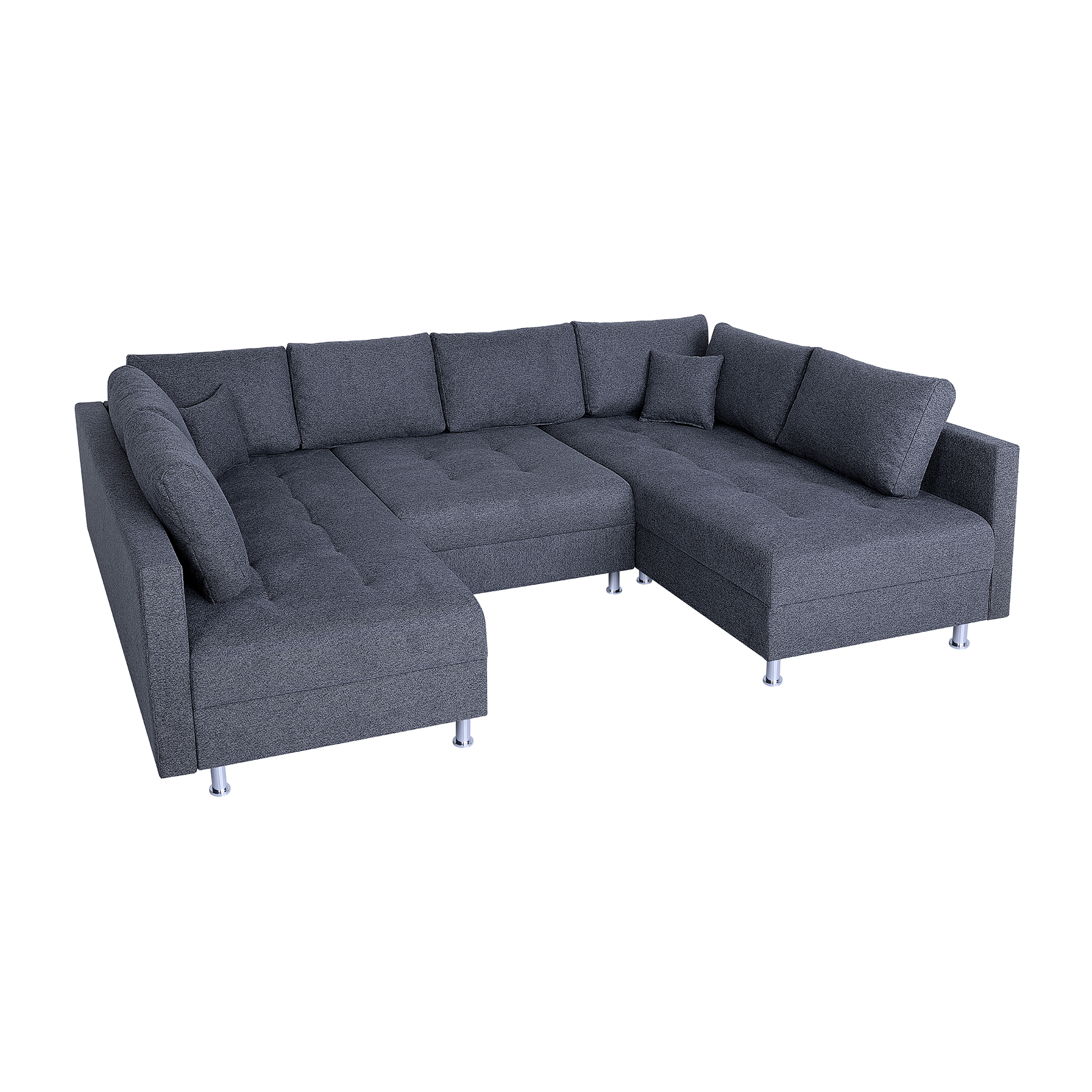 Wohnlandschaft Sofa Anthrazit Struktur sold Sofort u-form xxl Neu █▀▀█