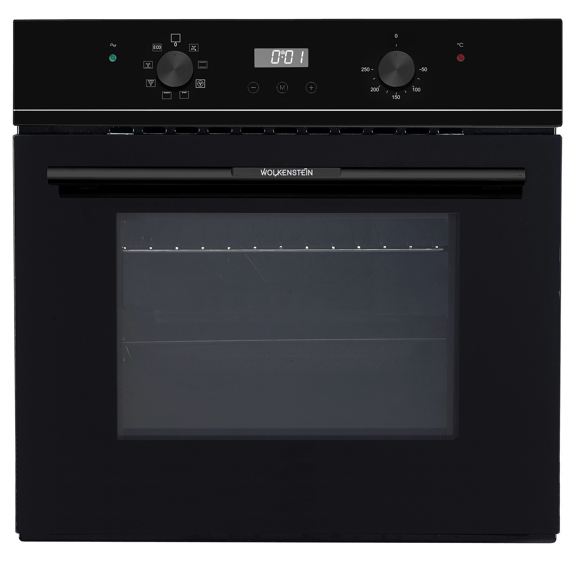 WOLKENSTEIN Einbau-Backofen WMO 80 - schwarz - 59,5 cm - A