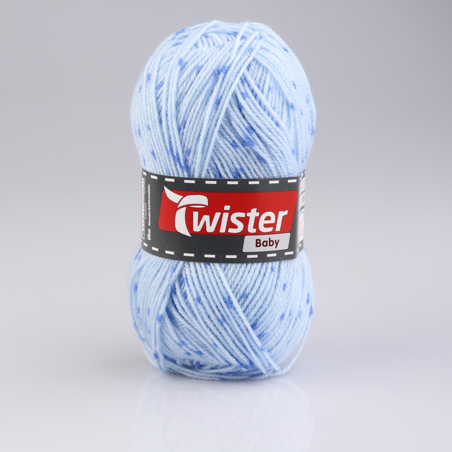 Wolle - blau - gefleckt - 50g