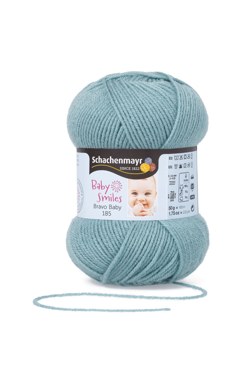 Wolle BRAVO BABY 185 - frost - 50g