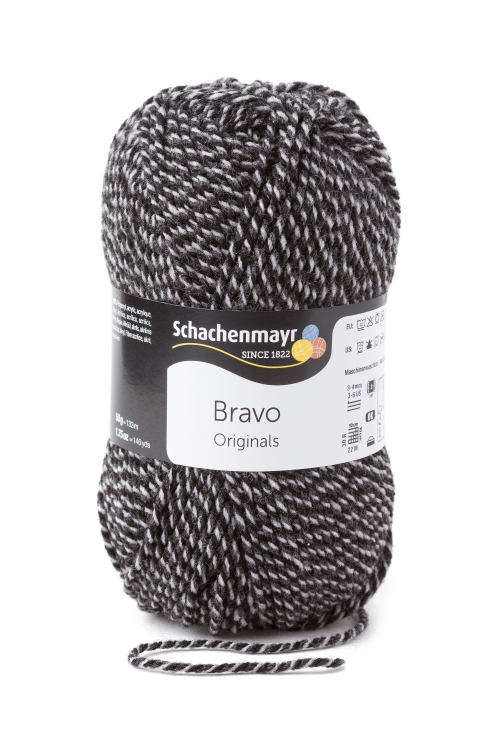 Wolle BRAVO - graphit mouline - 50g
