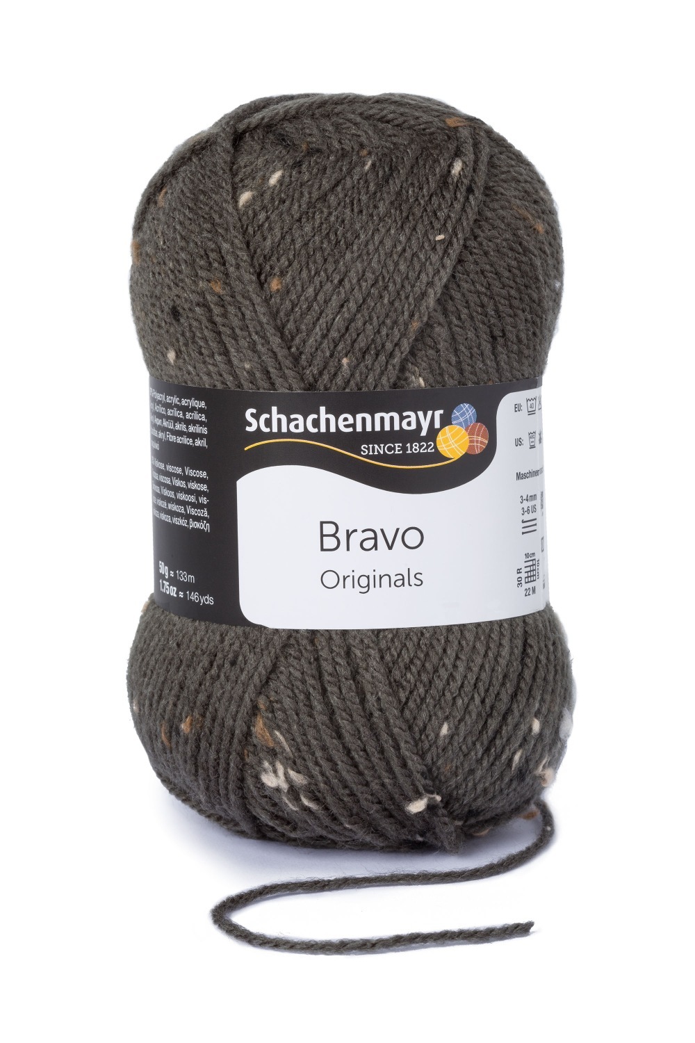 Wolle BRAVO - loden tweed - 50g
