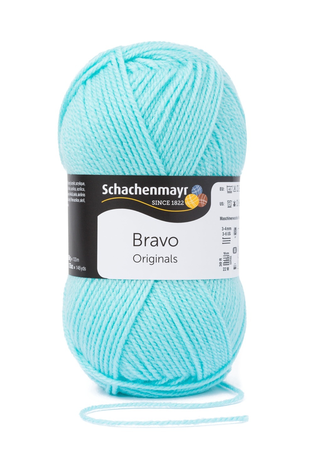 Wolle BRAVO - mintblau - 50g