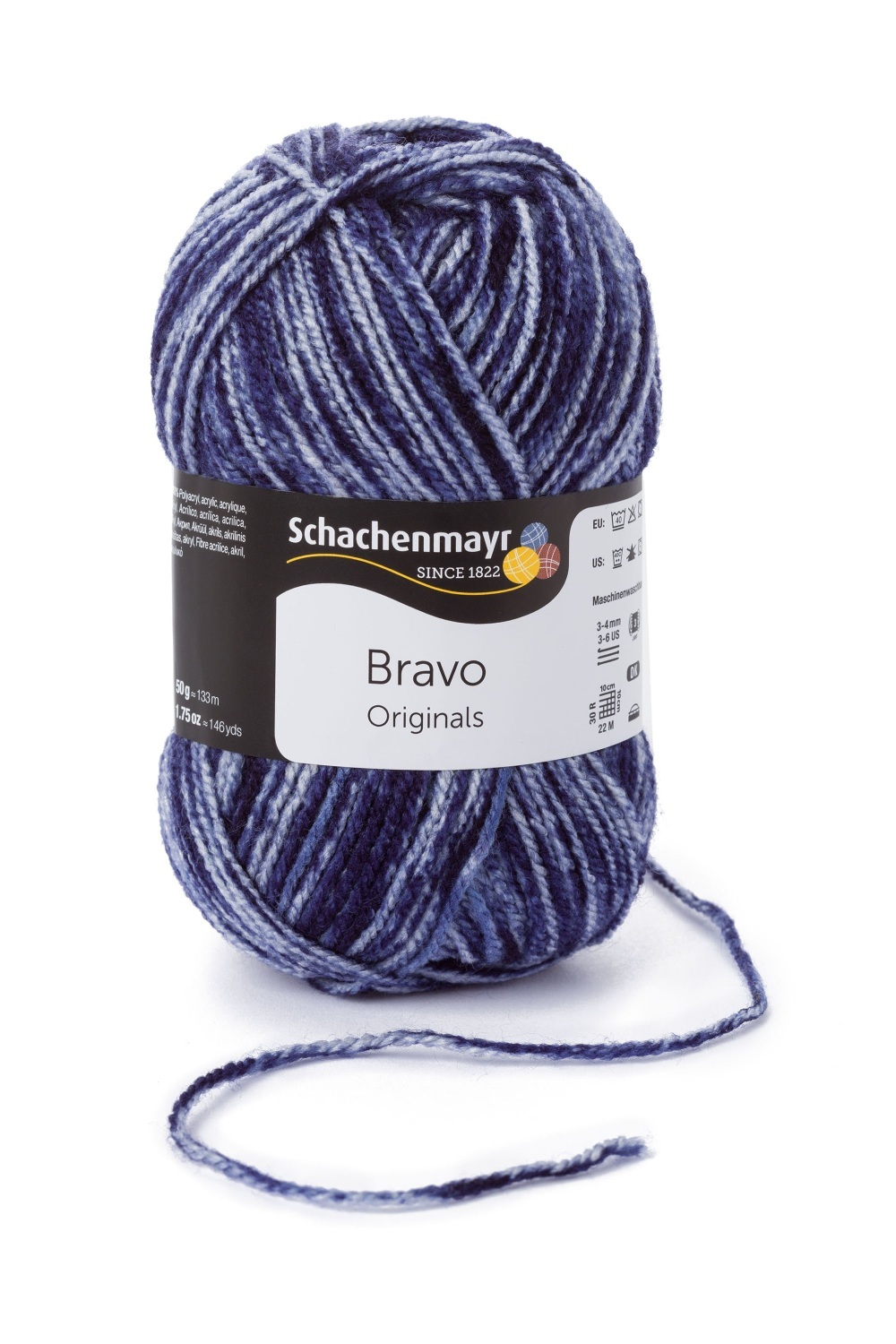 Wolle BRAVO - navy-denim - 50g