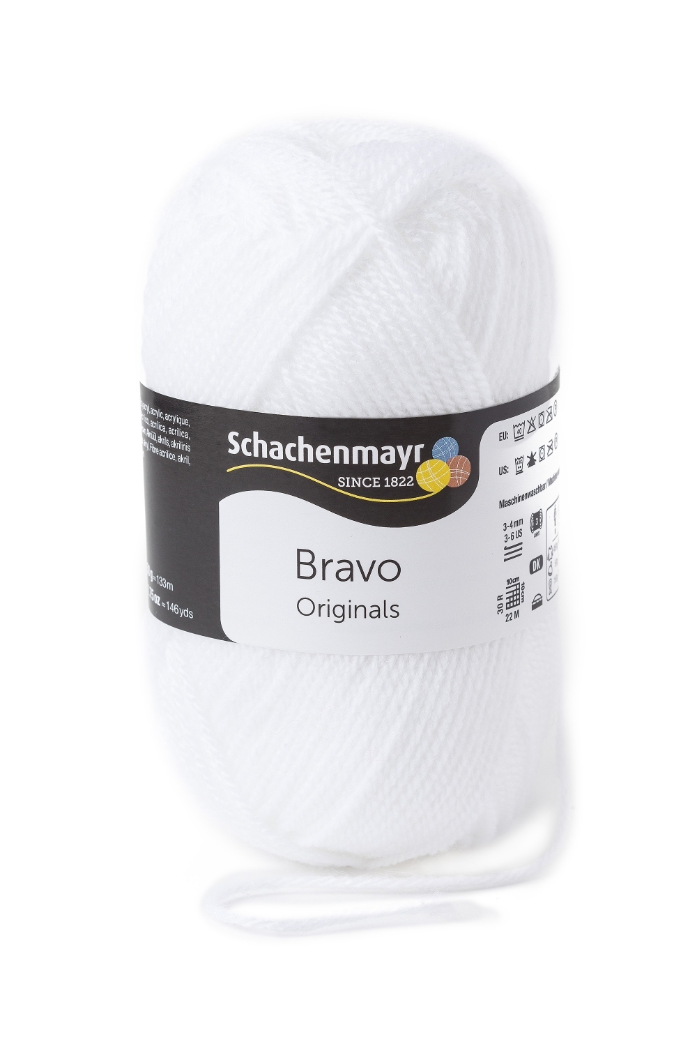 Wolle BRAVO - weiß - 50g