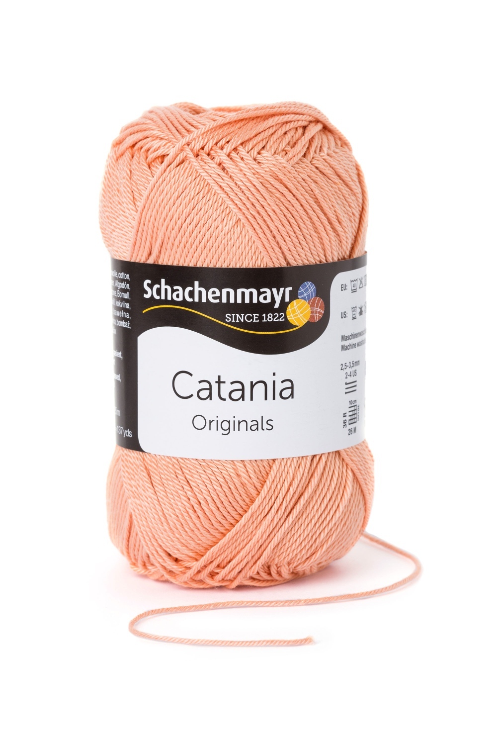 Wolle CATANIA - aprikose - 50g