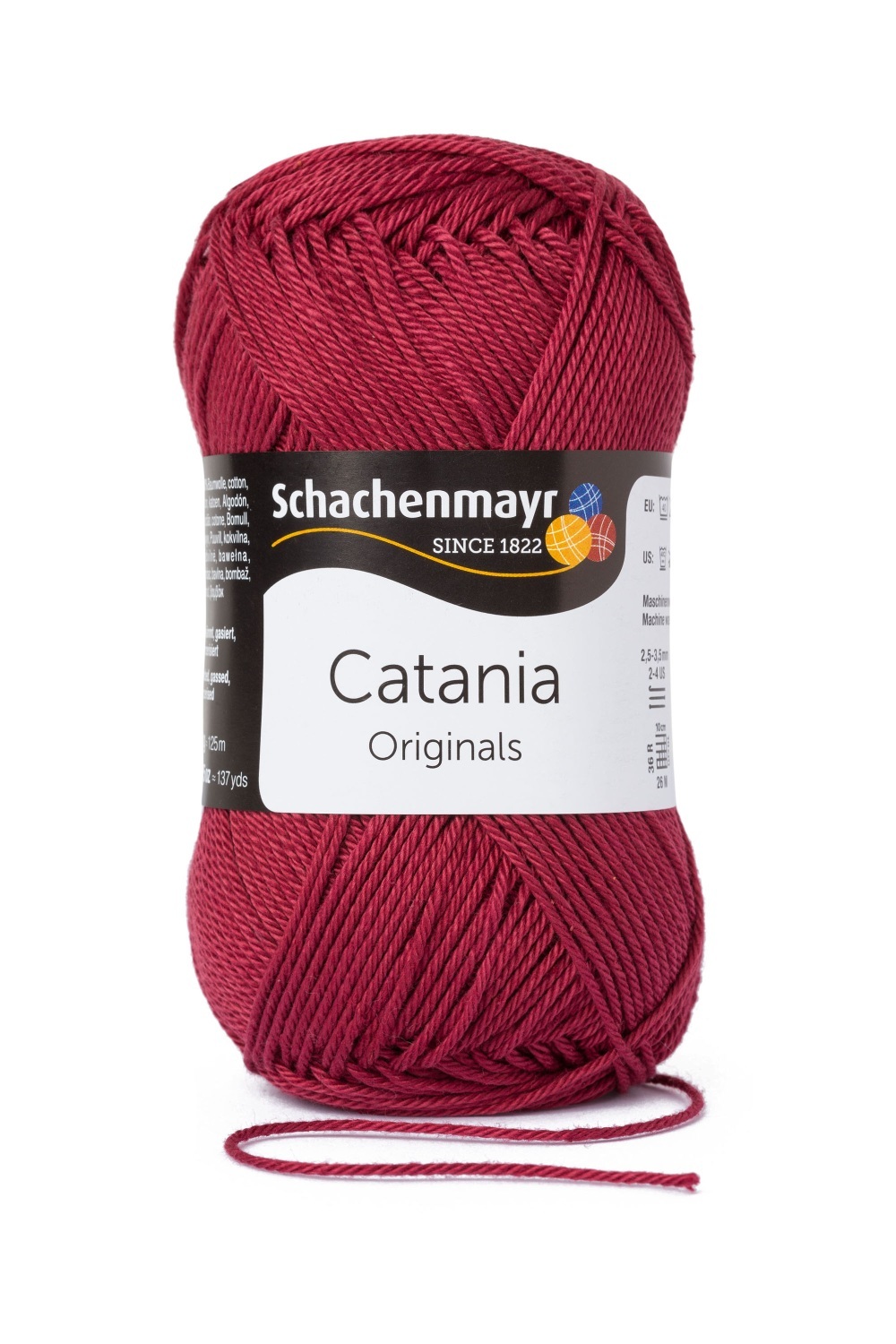Wolle CATANIA - burgund - 50g
