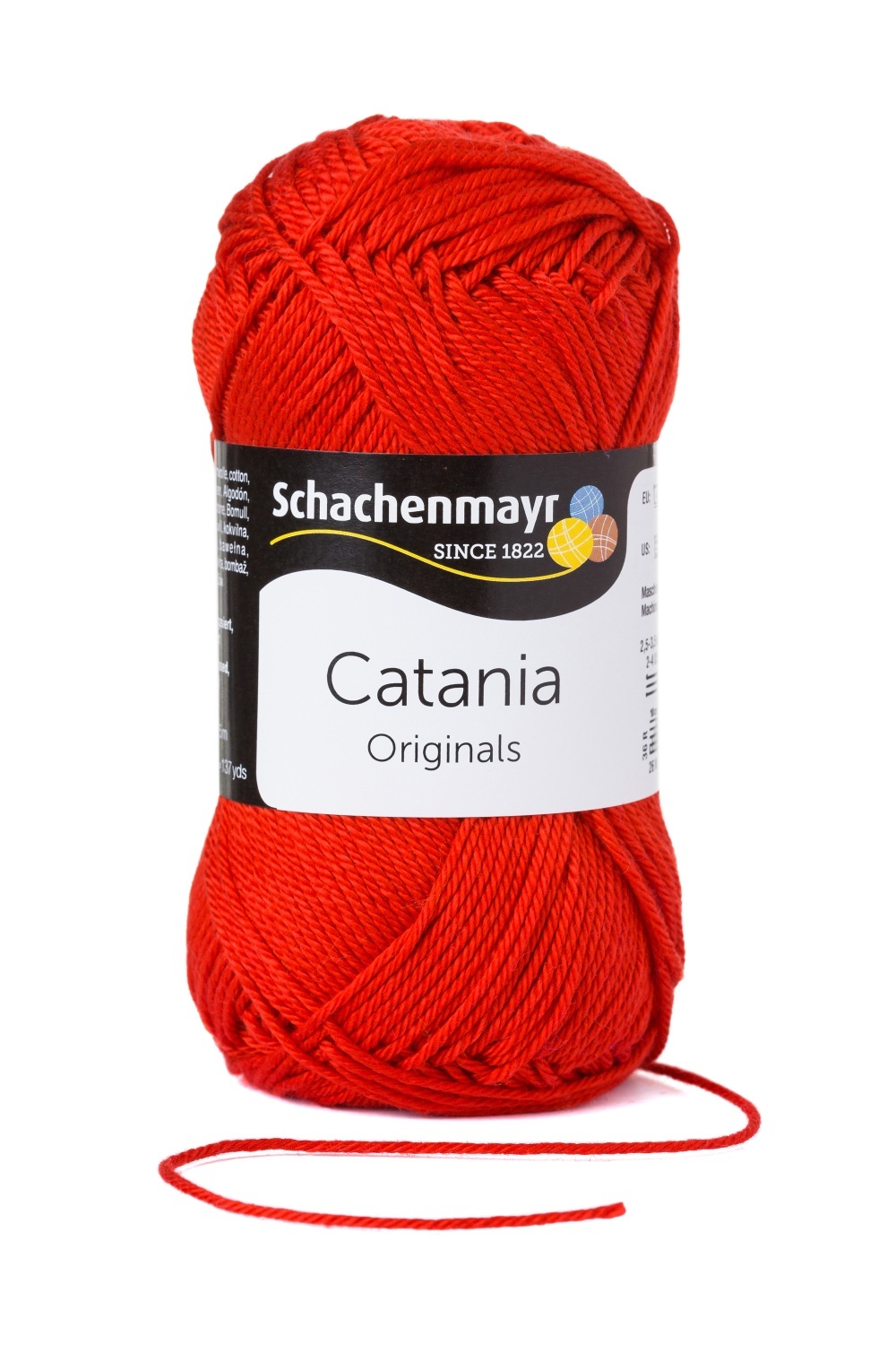 Wolle CATANIA - signalrot - 50g