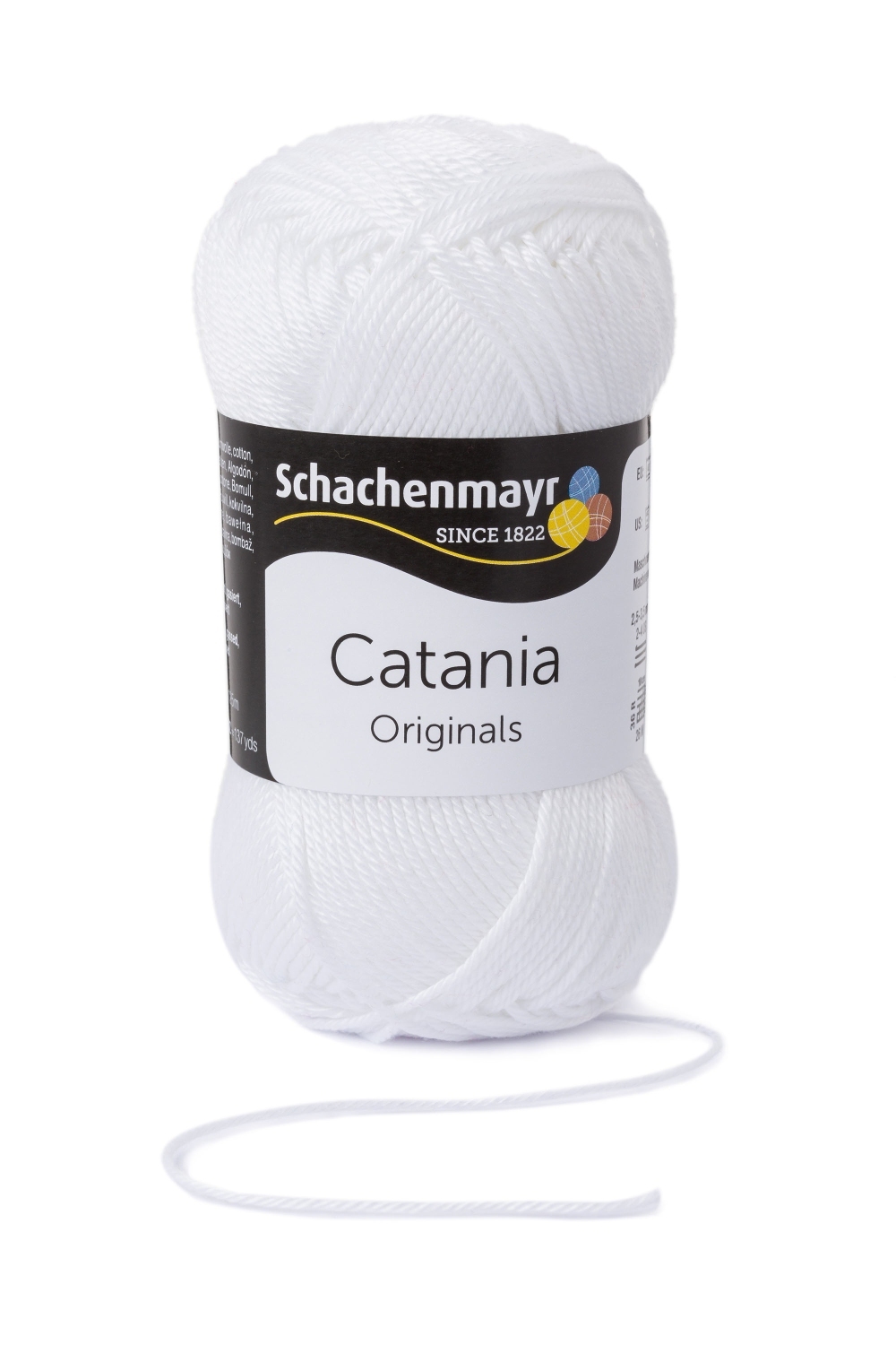 Wolle CATANIA - weiß - 50g