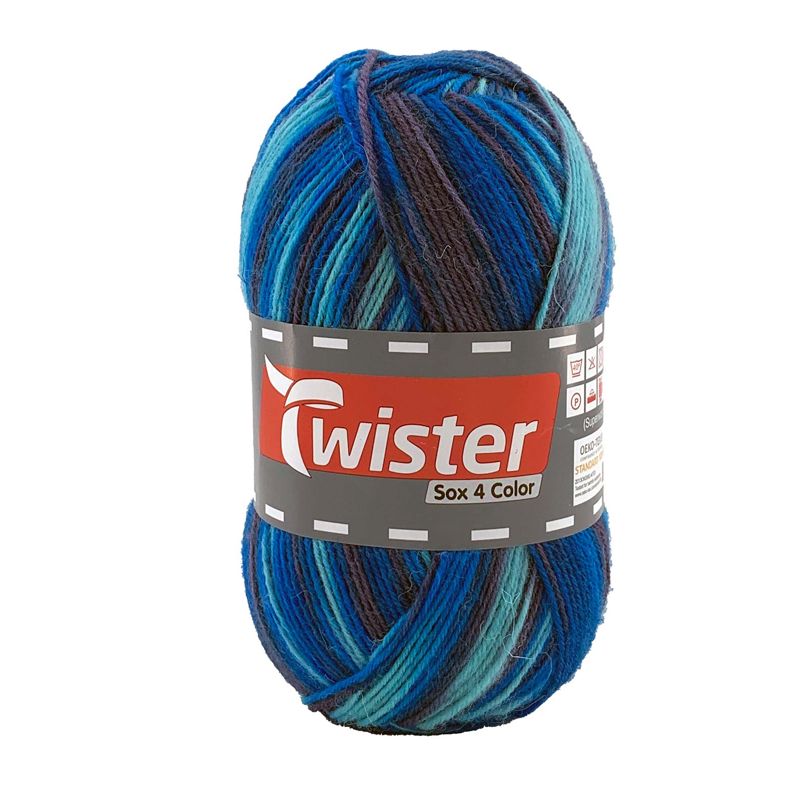 Wolle TWISTER SOX COLOR - lagune color - 100g