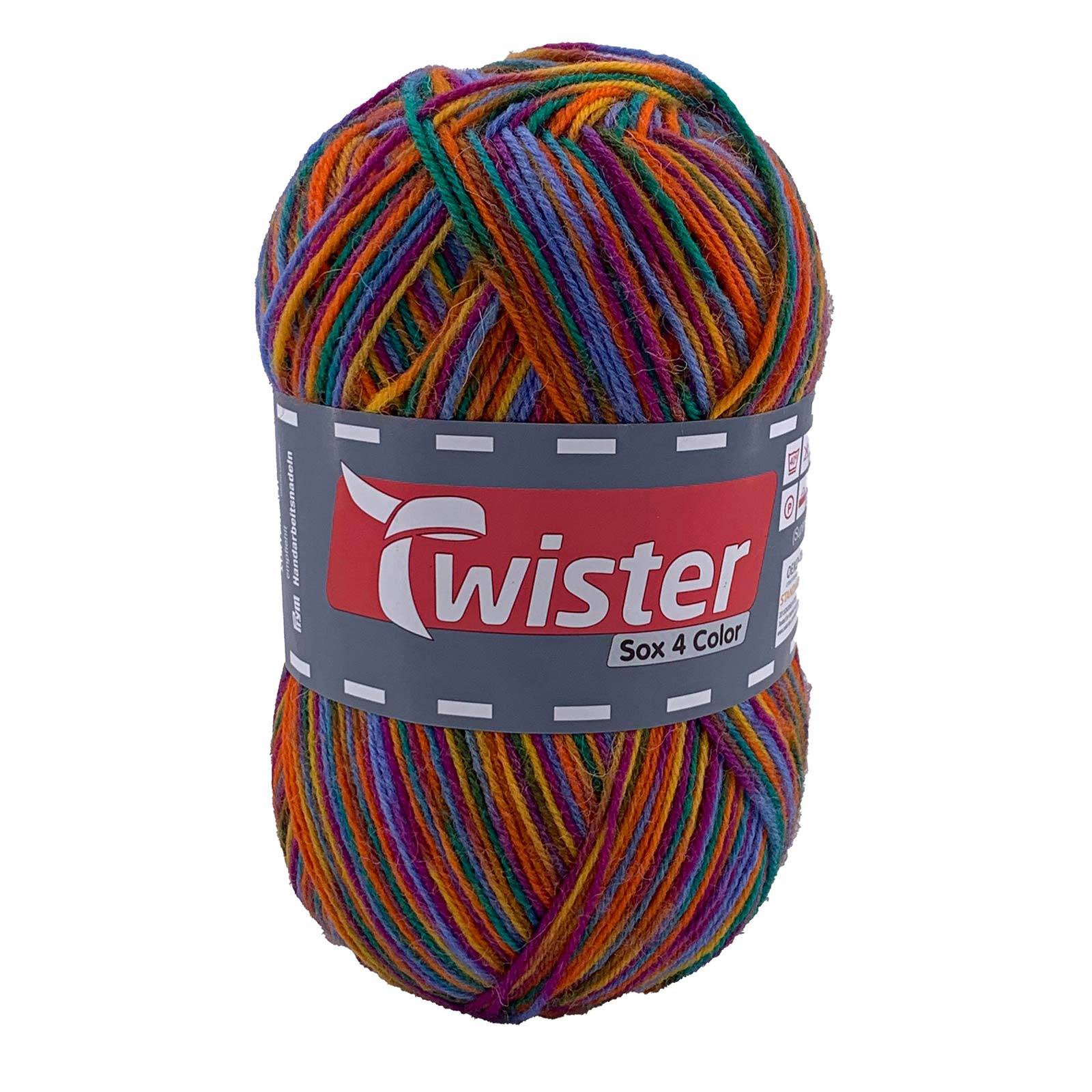 Wolle TWISTER SOX COLOR - rainbow color - 100g