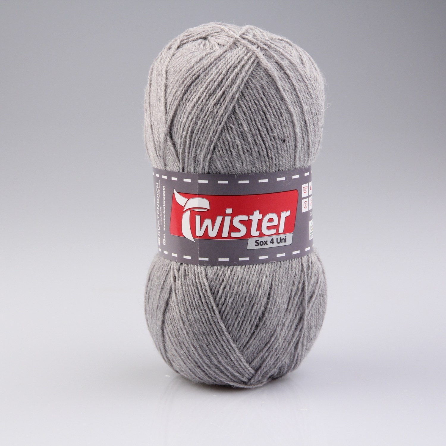 Wolle TWISTER SOX UNI - hellgrau - 100g