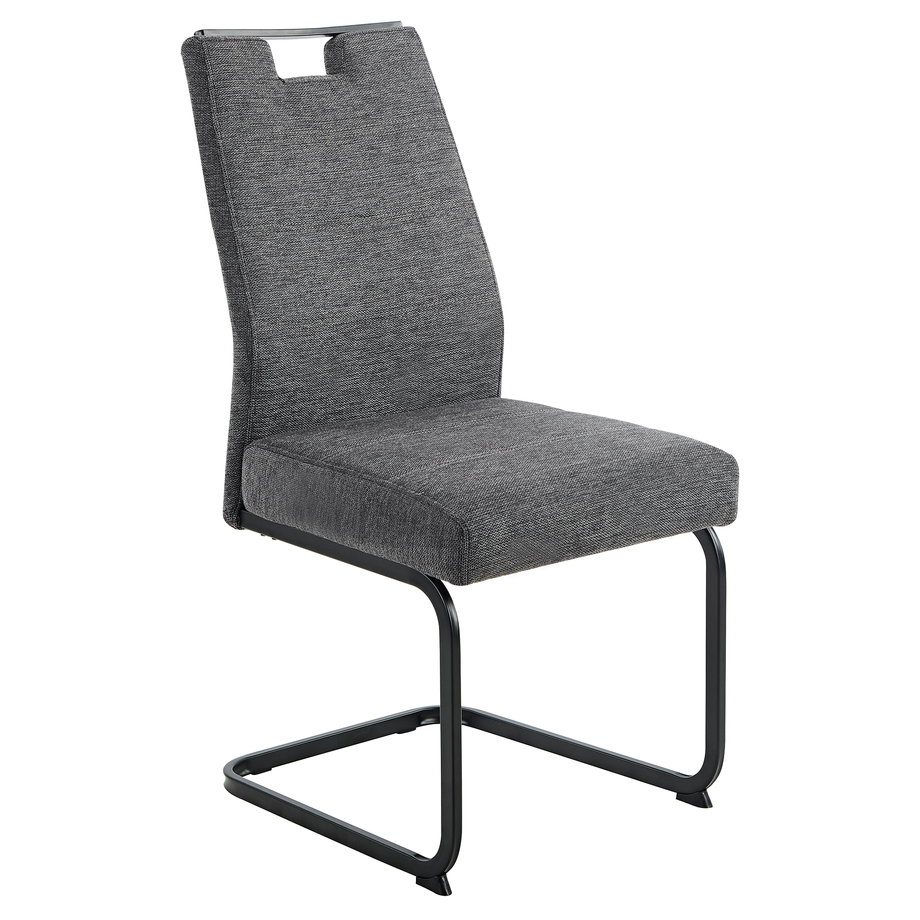 XL-Schwingstuhl - anthrazit - Webstoff