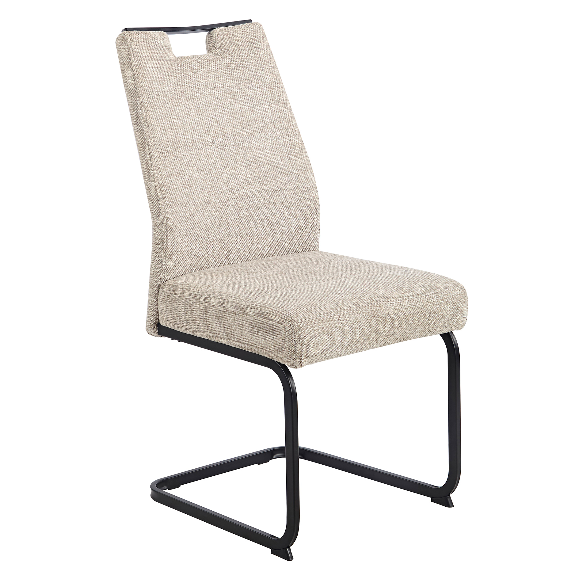 XL-Schwingstuhl - beige - Webstoff