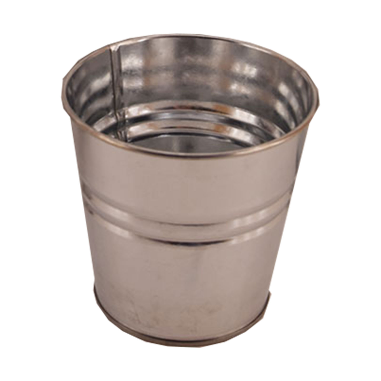 Zinktopf - silber - Ø 11 cm