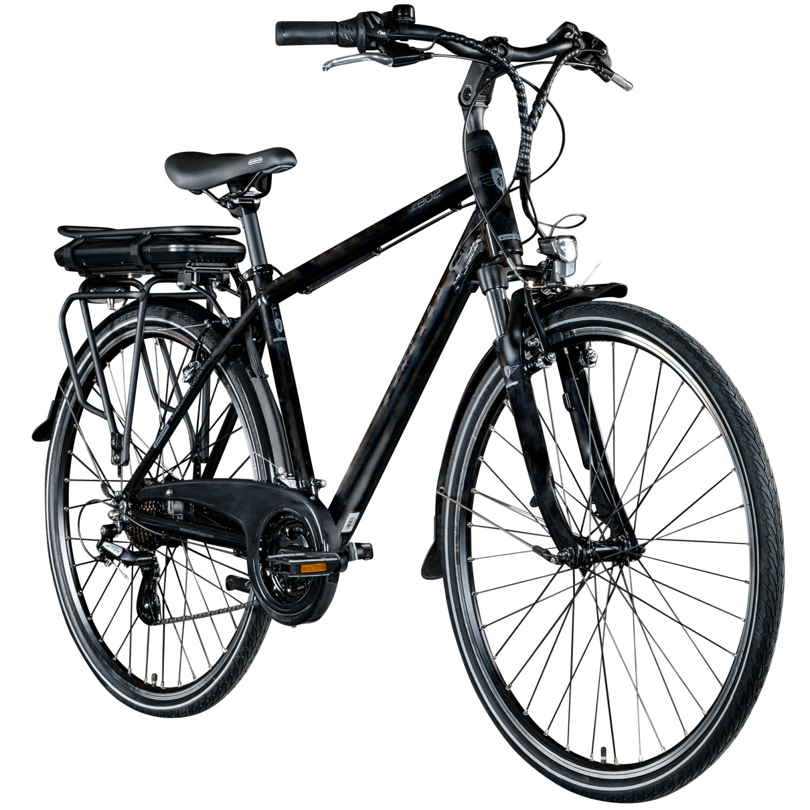 ZÜNDAPP E-Trekkingbike Herren Z802 - schwarz-grau - 28"